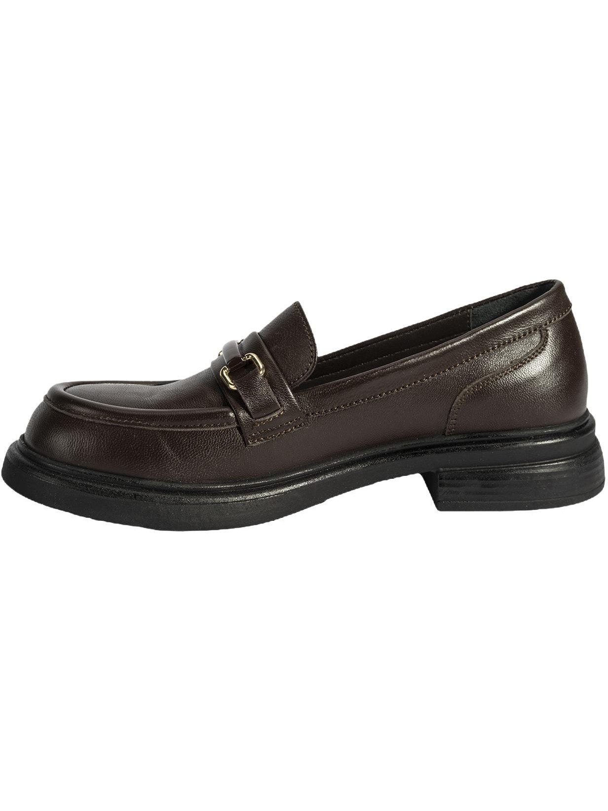 Desa Damen-Slipper – Obermaterial aus Lackleder, Textilfutter, flacher Abs Loafer