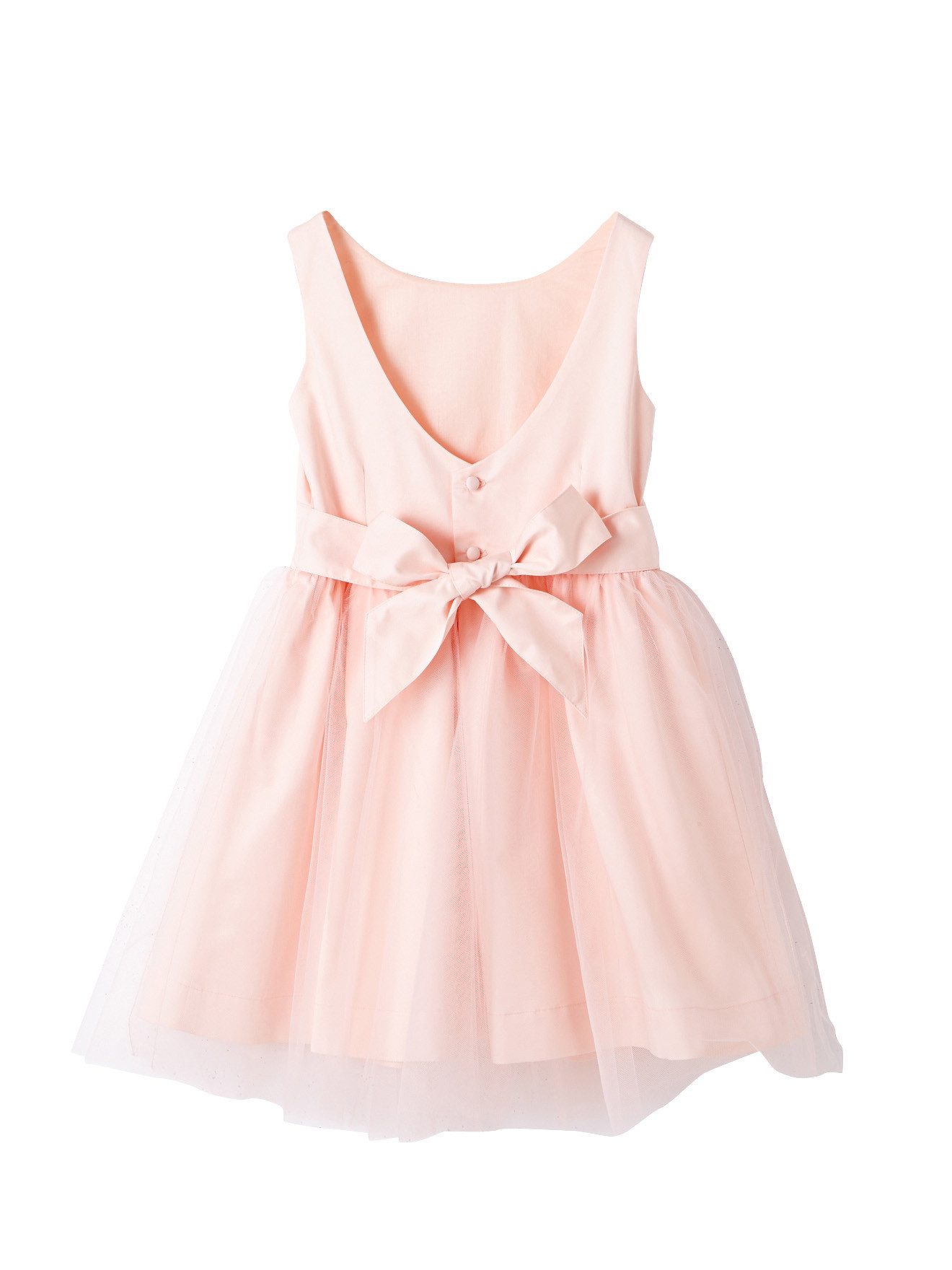 vertbaudet Minikleid Festliches Mädchenkleid, Satin und Tüll