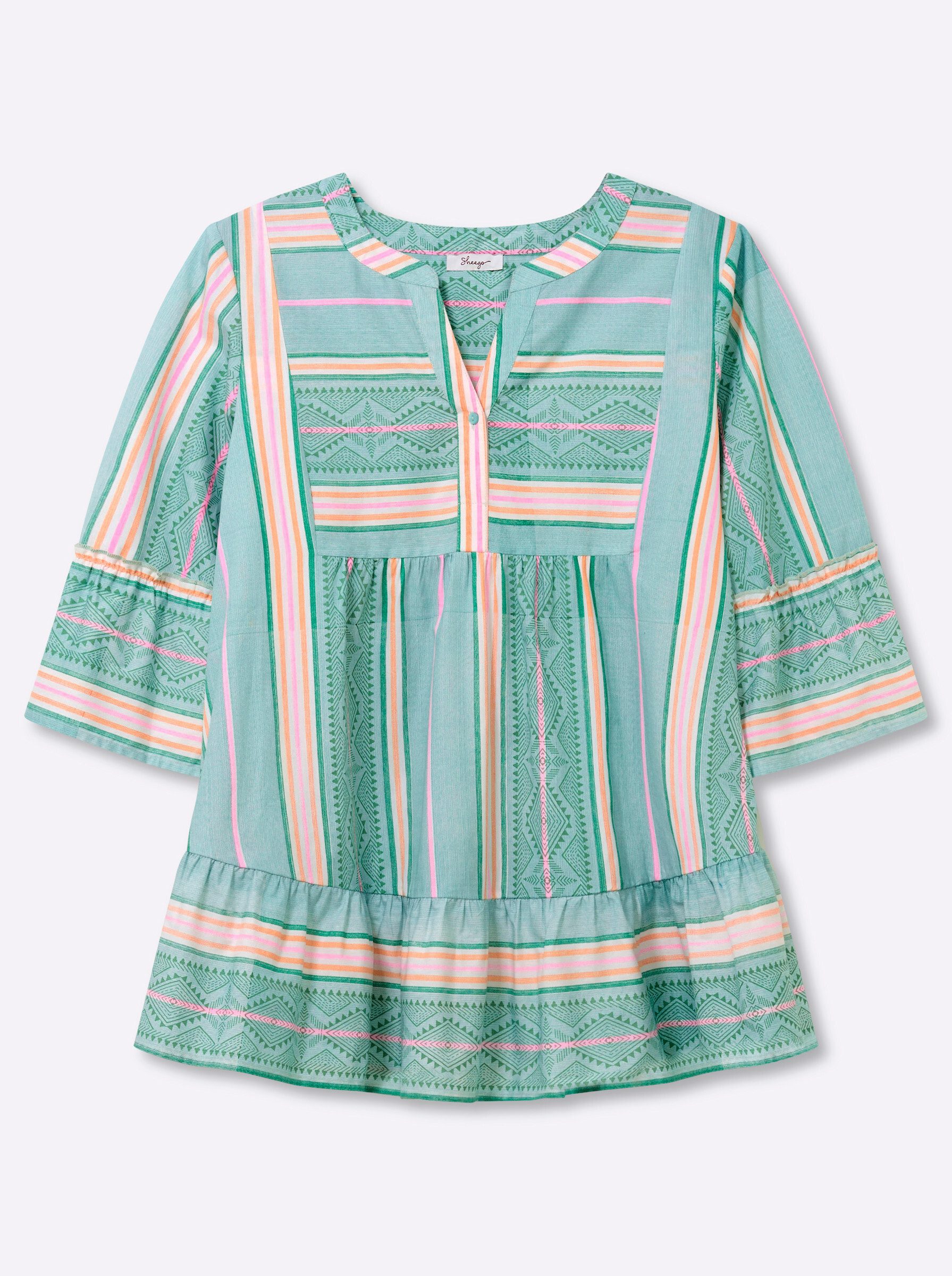 sheego by Joe Browns Klassische Bluse Tunika 3/4-Arm