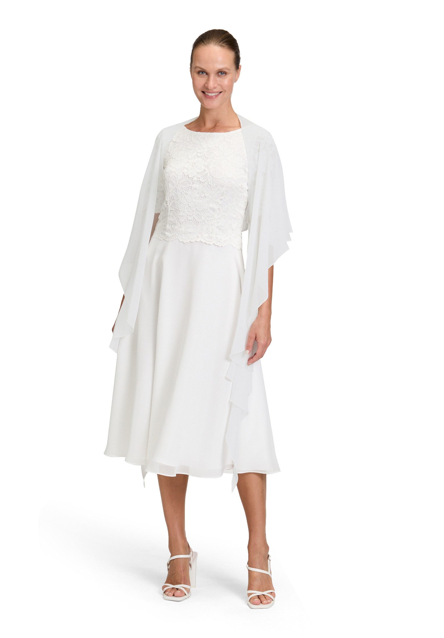 Vera Mont Multifunktionstuch Damen mit Volant, Nahtführung