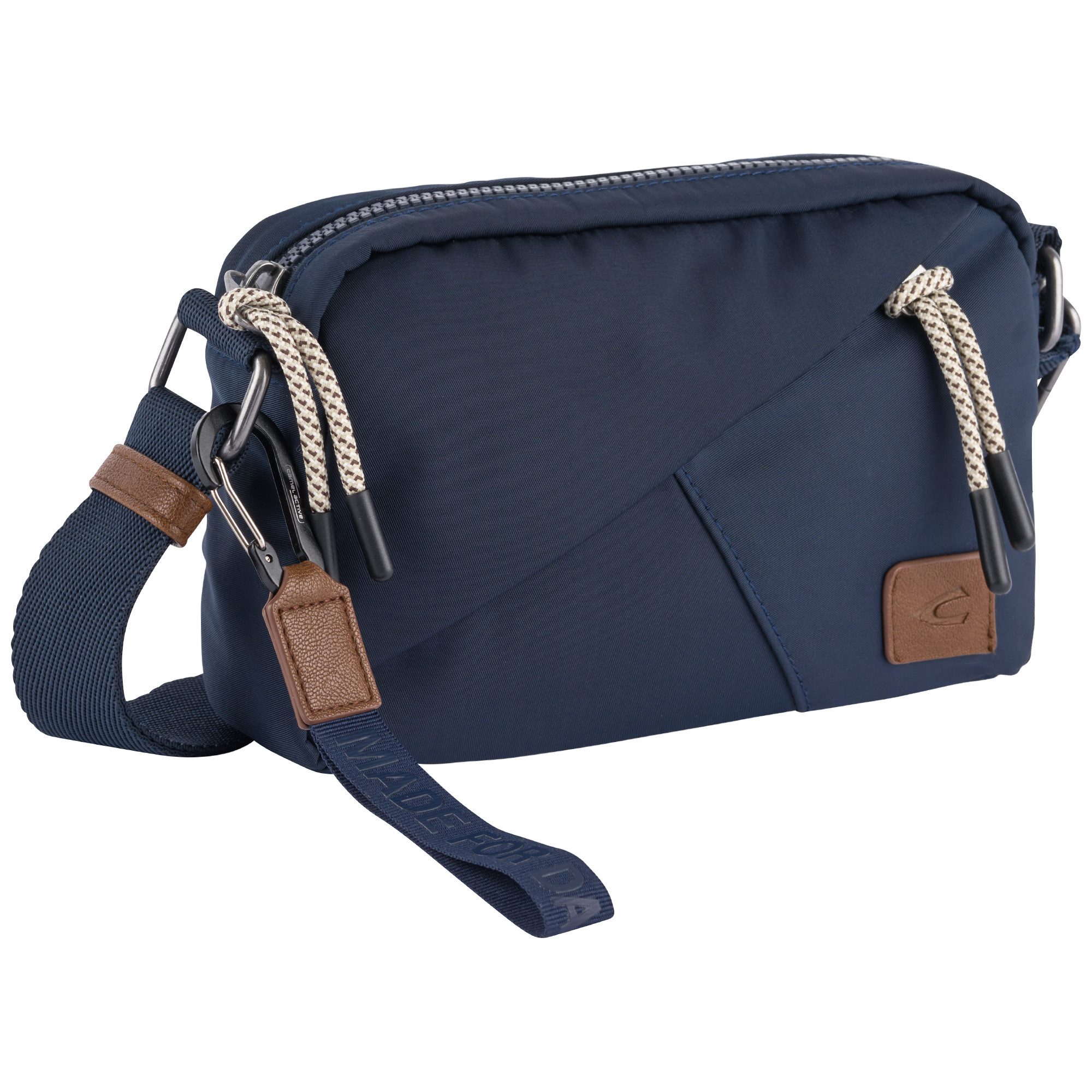camel active Handtasche Aurum (Set, 2-tlg., abnehmbare Anhänger), aus recyceltem Polyester in Nylonstruktur, leicht & mit feinen Details
