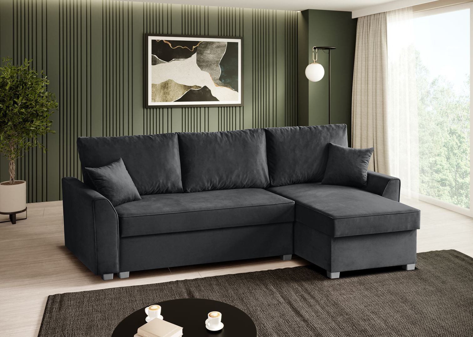 Beautysofa Polsterecke Toretto, Eckcouch aus velours, günstig online kaufen