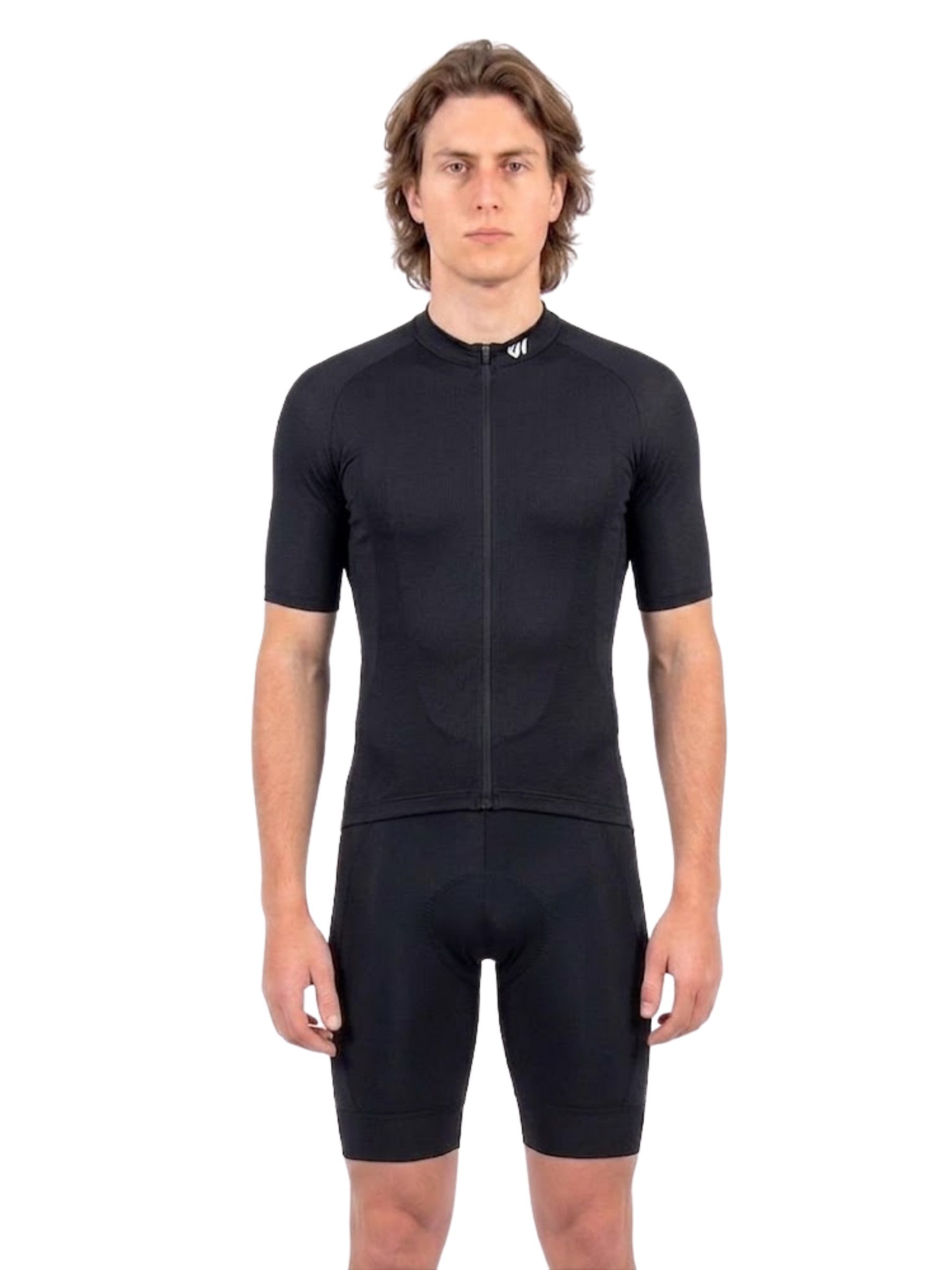 Wulibike Radtrikot Herren Fahrradbekleidungsset mit 3D-Sitzpolster & Cargo-Taschen (2-tlg) Kurzarm Radtrikot + Träger-Fahrradhose für Roadbike