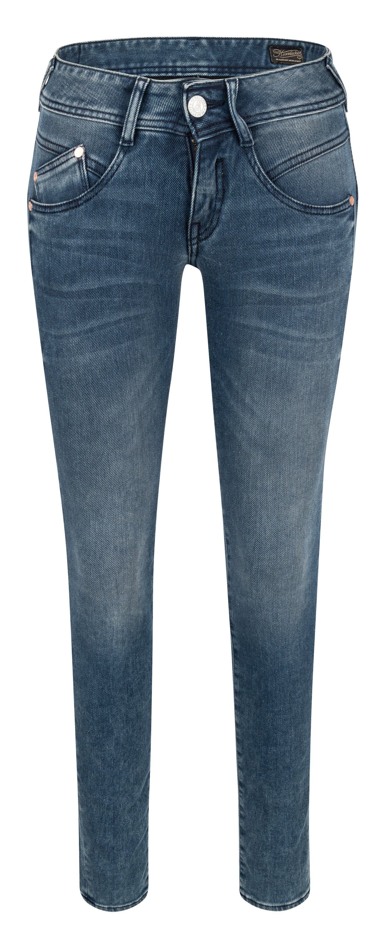 Herrlicher Stretch-Jeans HERRLICHER GILA Slim Organic Denim blue shadow 5606-OD400-949 - THERMO