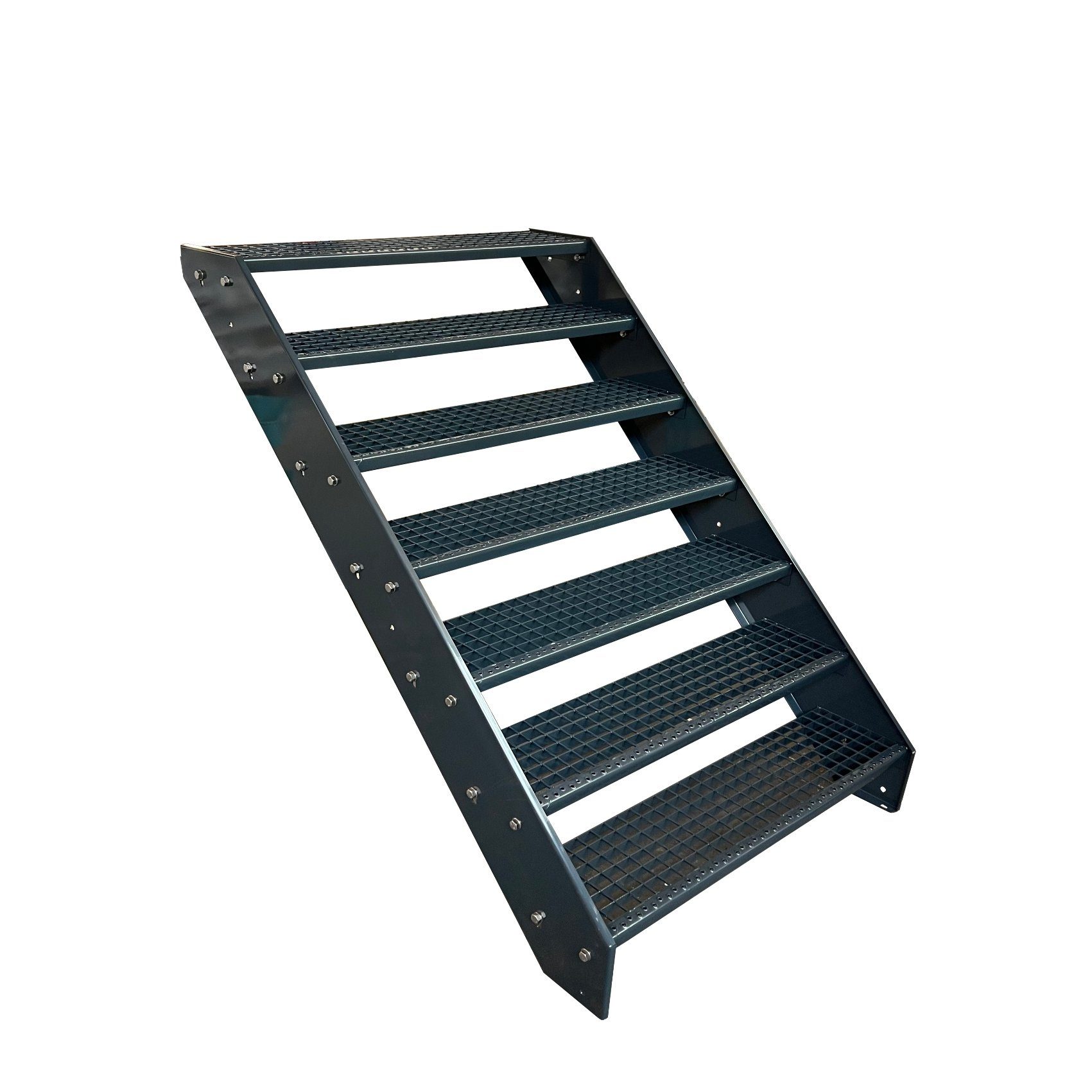 Kaminbau Mierzwa Außentreppe Premium Treppe Anthrazit günstig online kaufen