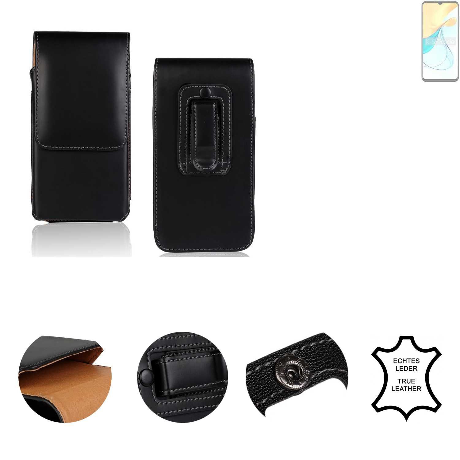 K-S-Trade Handyhülle für ZTE Blade V50s, Holster Gürteltasche Handy Hülle Schutzhülle Handyhülle Leder
