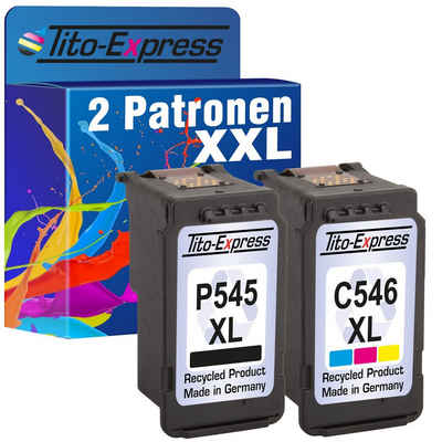 Tito-Express PlatinumSerie 2er Set ersetzt Canon PG-545XL & CL-546XL Black & Color Doppelpack Tintenpatrone (für Pixma TS3350 MG2550s TS3150 TR4550 MG3050 TR4551 MG2950 MX490)