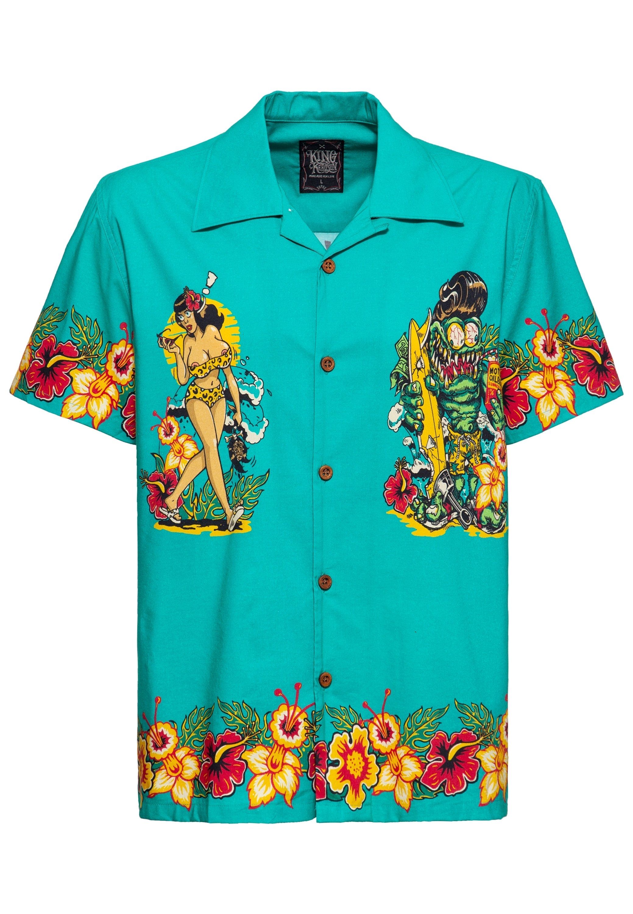 KingKerosin Kurzarmhemd I Make My Dreams Come True aus Bio-Baumwolle