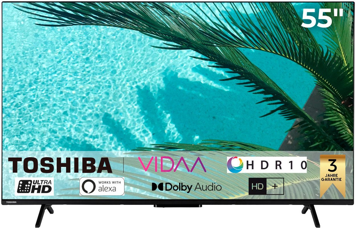 Toshiba 55UV2463DA DLED-Fernseher (139 cm/55 Zoll, 4K Ultra HD, Smart-TV) schwarz ! RABATT: 44.21% Toshiba 55UV2463DA DLED-Fernseher (139 cm/55 Zoll, 4K Ultra HD, Smart-TV) schwarz ! RABATT: 44.21%