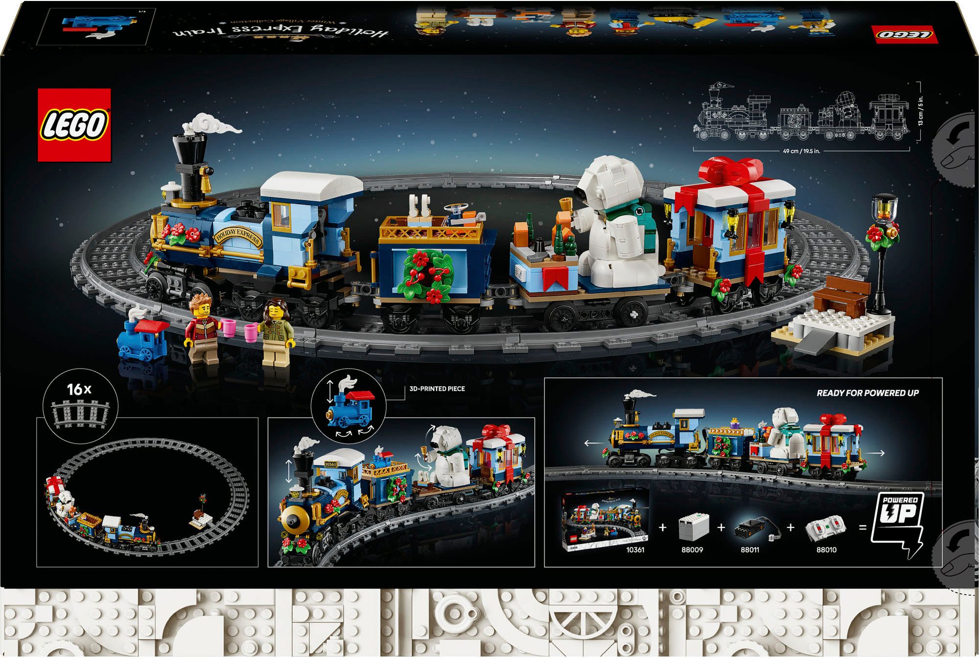 LEGO® Weihnachtsexpress (10361), LEGO Icons Konstruktionsspielsteine, (956 St), Exklusives Set