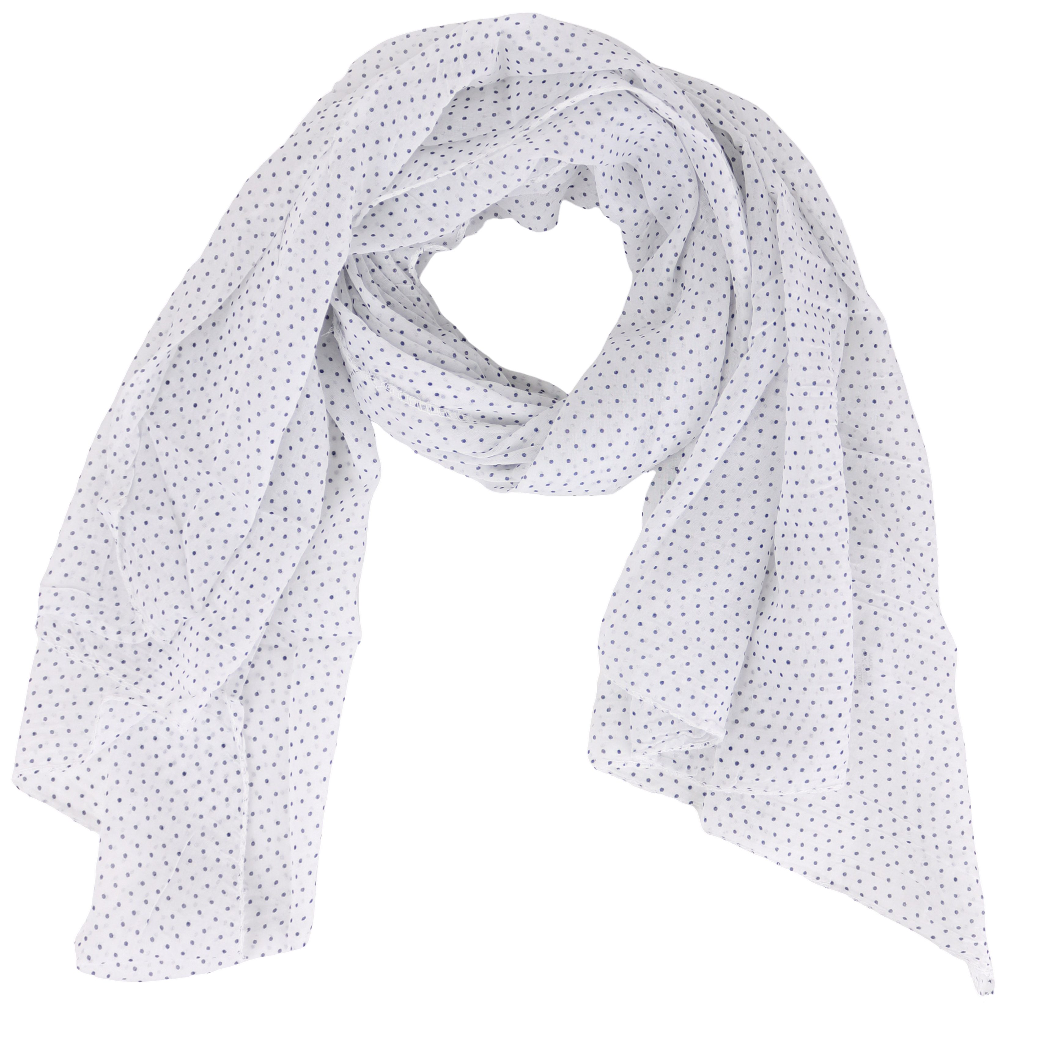 Modeschal Asymmetrischer Schal, Made in Italy 20% Seide 80% Baumwolle