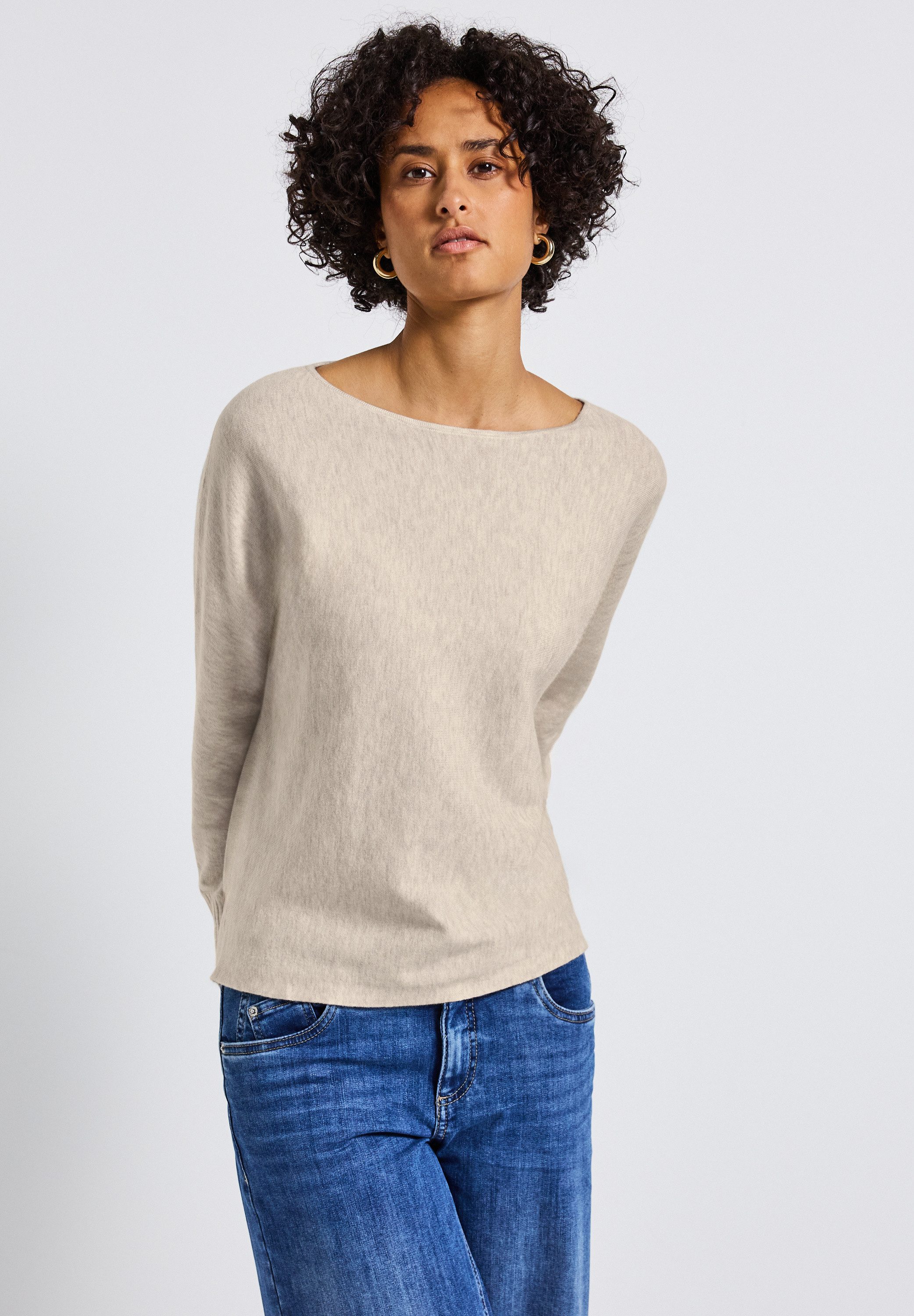 STREET ONE Strickpullover mit U-Boot-Ausschnitt günstig online kaufen