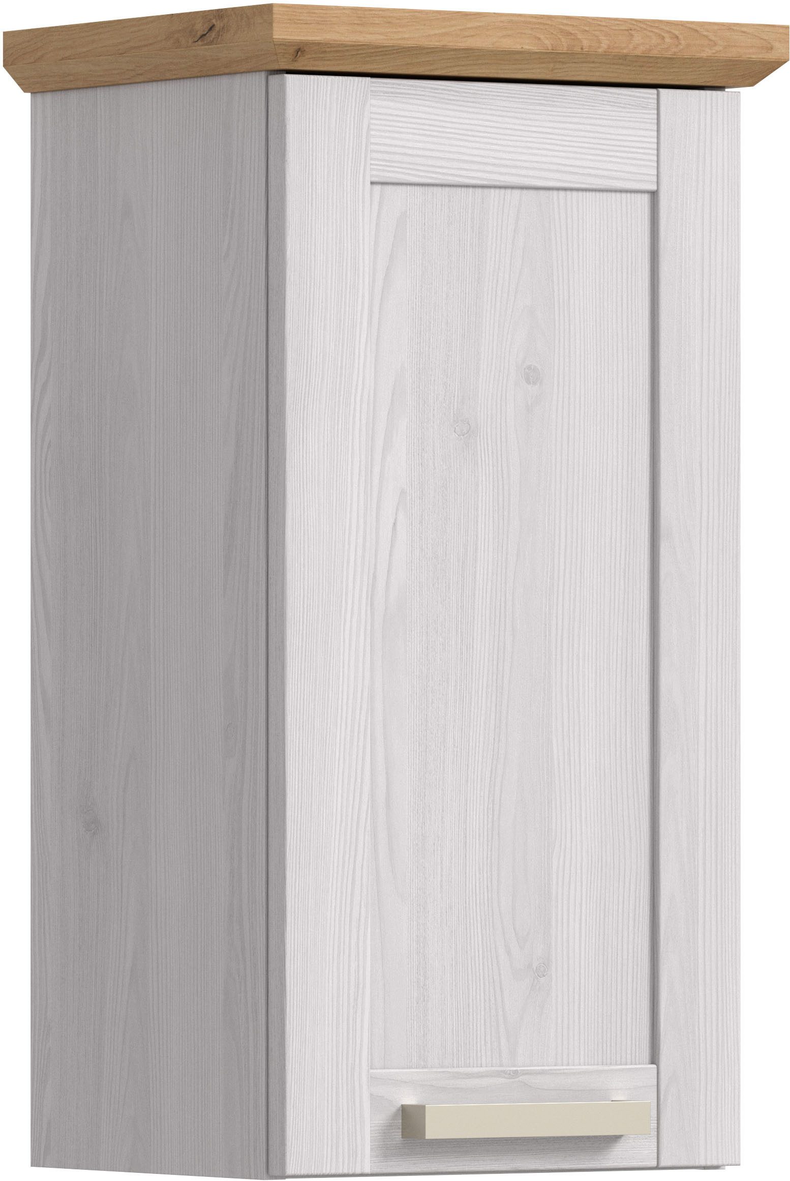 welltime Hängeschrank COSENZA, Breite 39cm, 1 Tür, 1 Einlegeboden, 2 Fächer (1-St., in Landhausoptik, mit weiteren Artikel der Serie kombinierbar) Hängeschrank, Bad, Badezimmerschrank