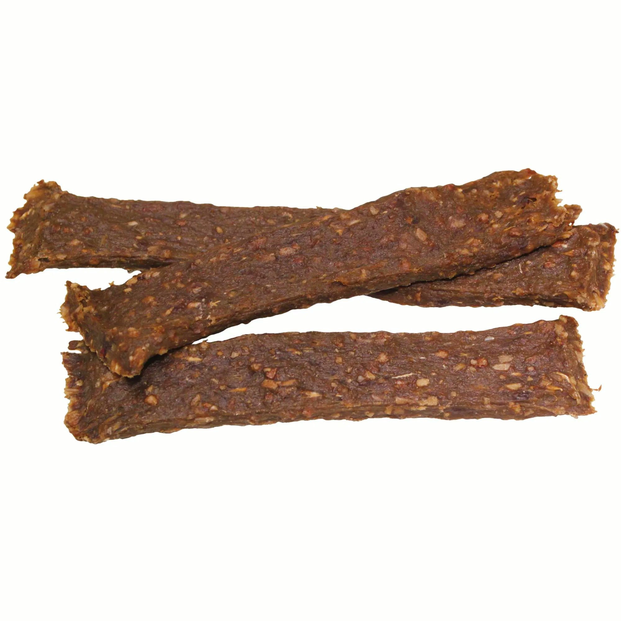 Greenhound PUR Streifen Kaninchen - Zäh, aber weich – leicht teilbar & gut kaubar Kaninchen, Snack für: Hunde, Monoprotein: 100 % Fleisch einer Tierart