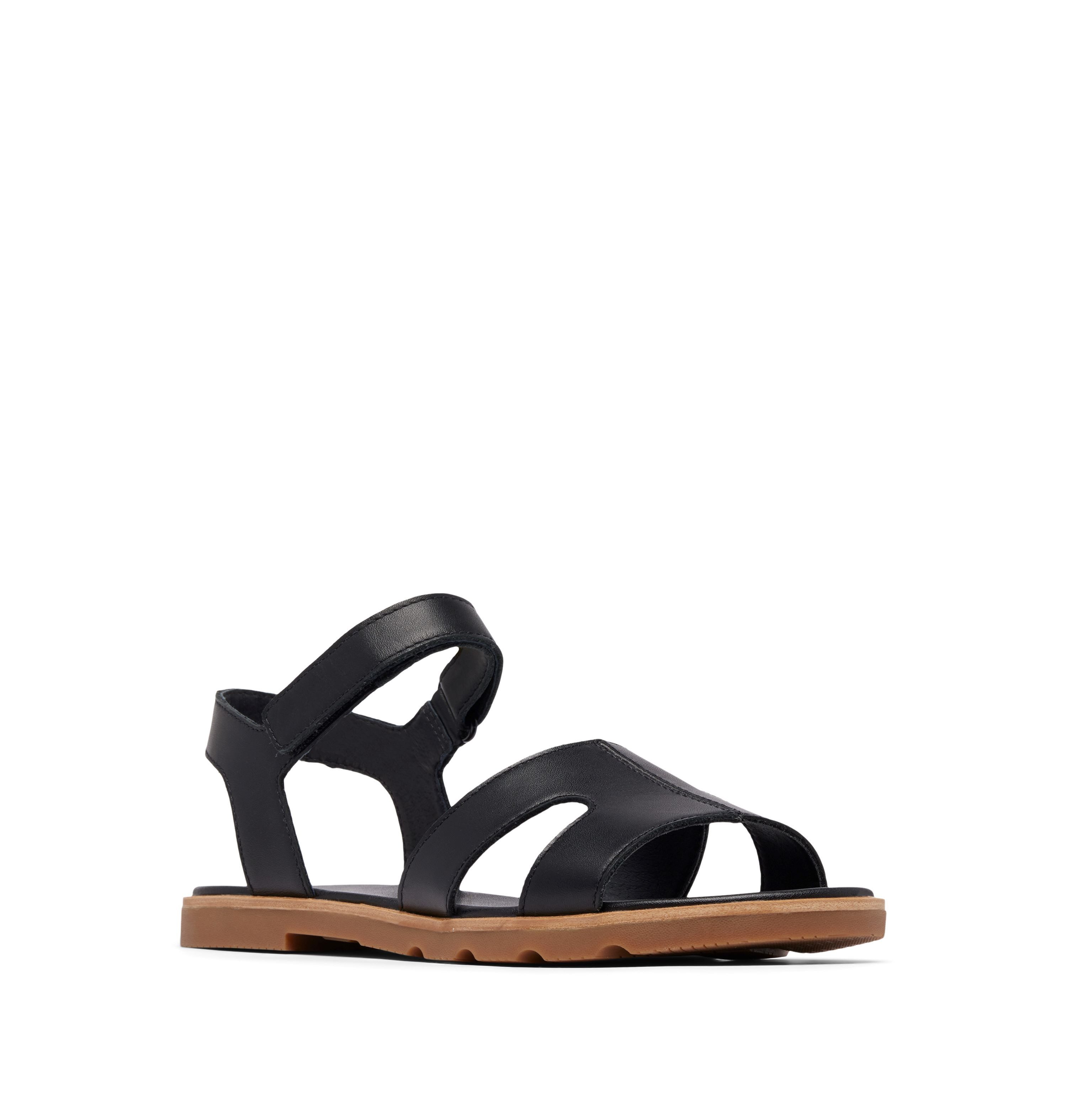 Sorel Ella III Ankle Strap (Leder) schwarz Damen Sandale