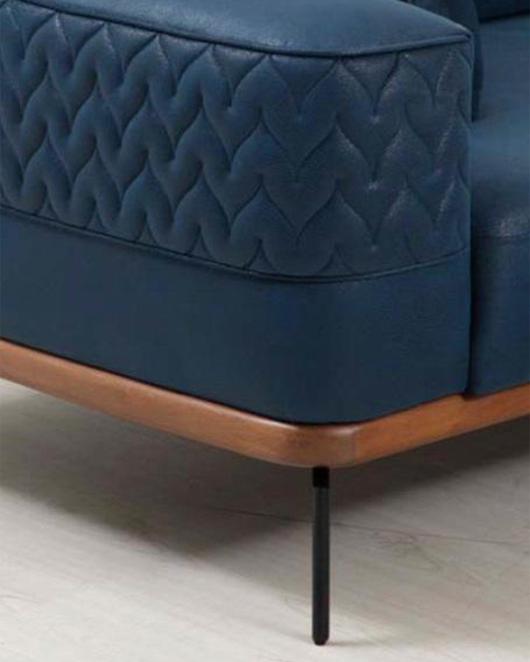in Dreisitzer Sofa, JVmoebel Blau Luxus Moderne Sofa Europe Made Couchen Design Couch