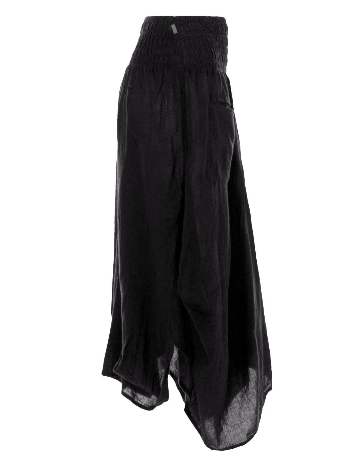 Vishes Maxirock Knöchel-Langer Luftiger Damen Sommer-Rock Einfarbig Sommerröcke Goa, Hippie, Boho Style – Bild 3 von 4