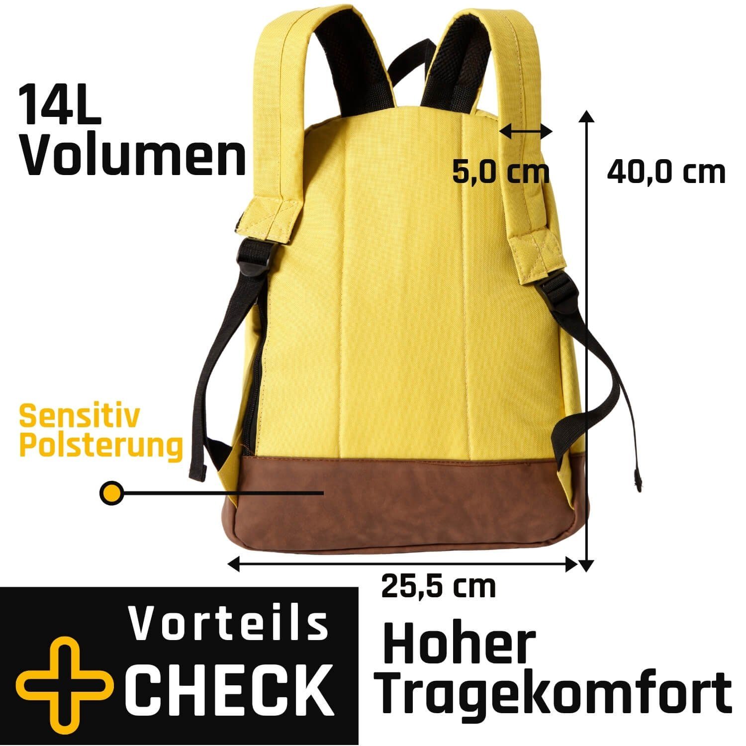 praktisch chic Accessories gelb Schietwetter Rucksack und Accessoire,