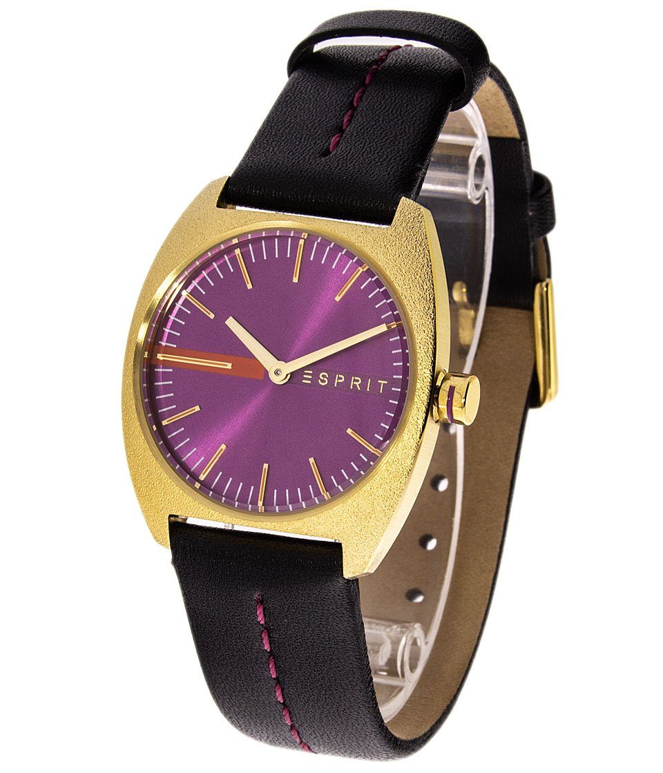 Esprit Quarzuhr ESPRIT Damenuhr purple ES1L035L0035 black Spectrum