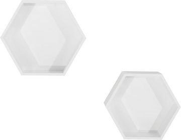 Lüttenhütt Deko-Wandregal Hexagon