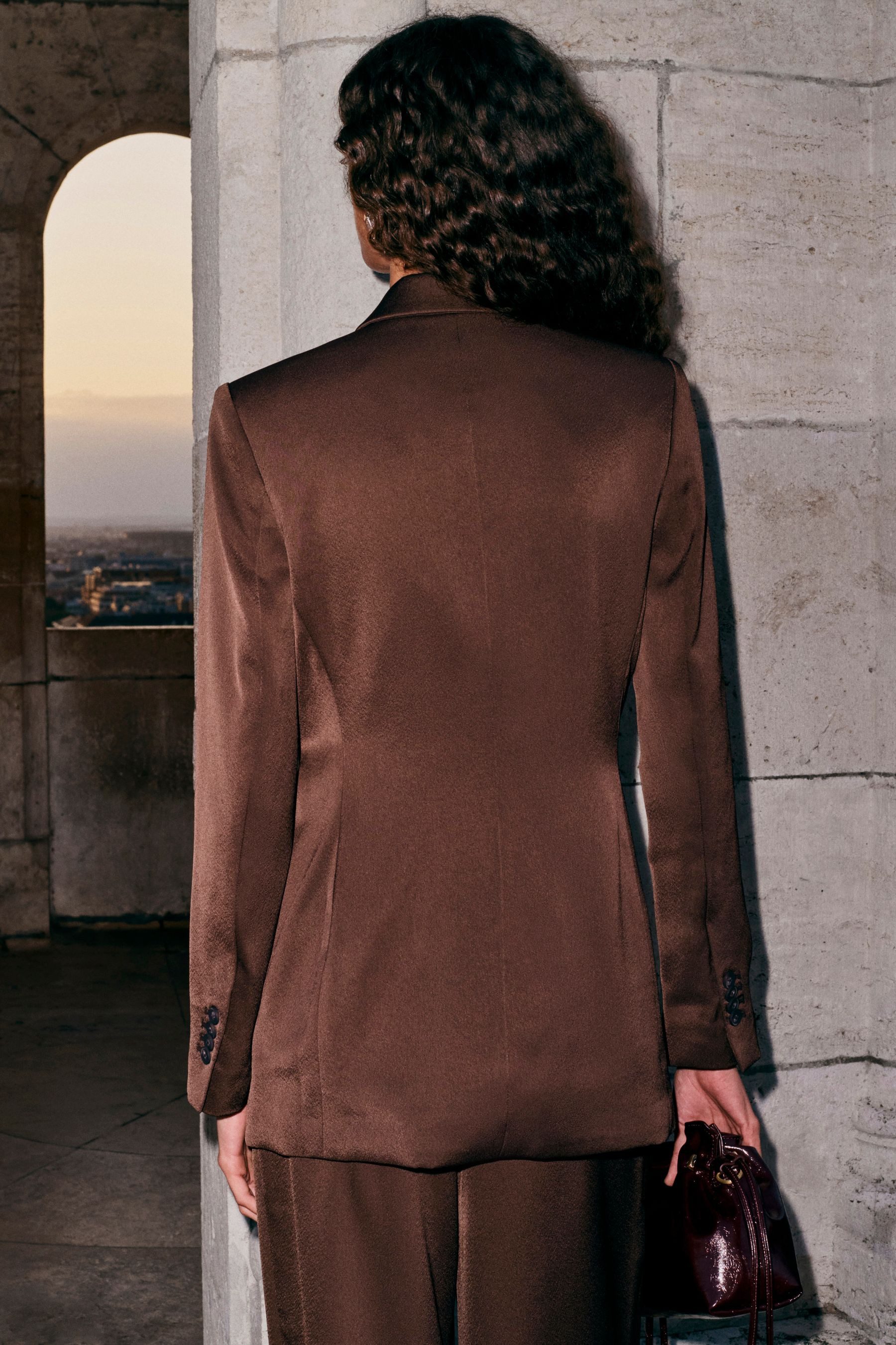 Next Jackenblazer Satin-Blazer in Wickeloptik, Kurzgröße (1-tlg) günstig online kaufen