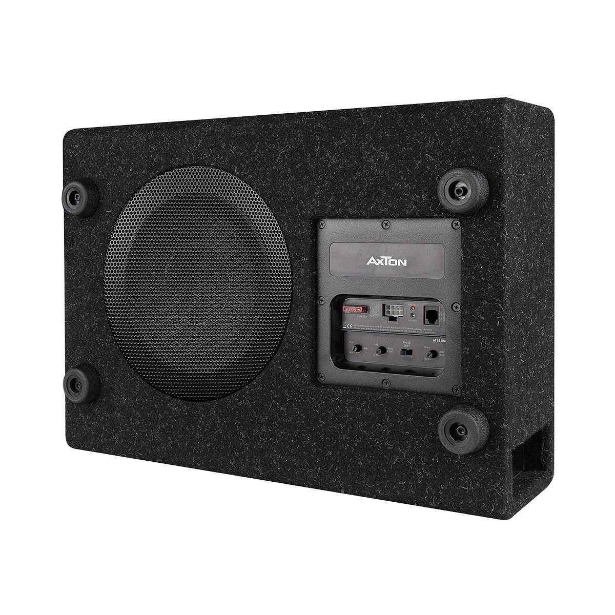 ATB120A 20cm Downfire-Aktivsubwoofer im Bassreflex-Gehäuse extraflach Auto-Subwoofer