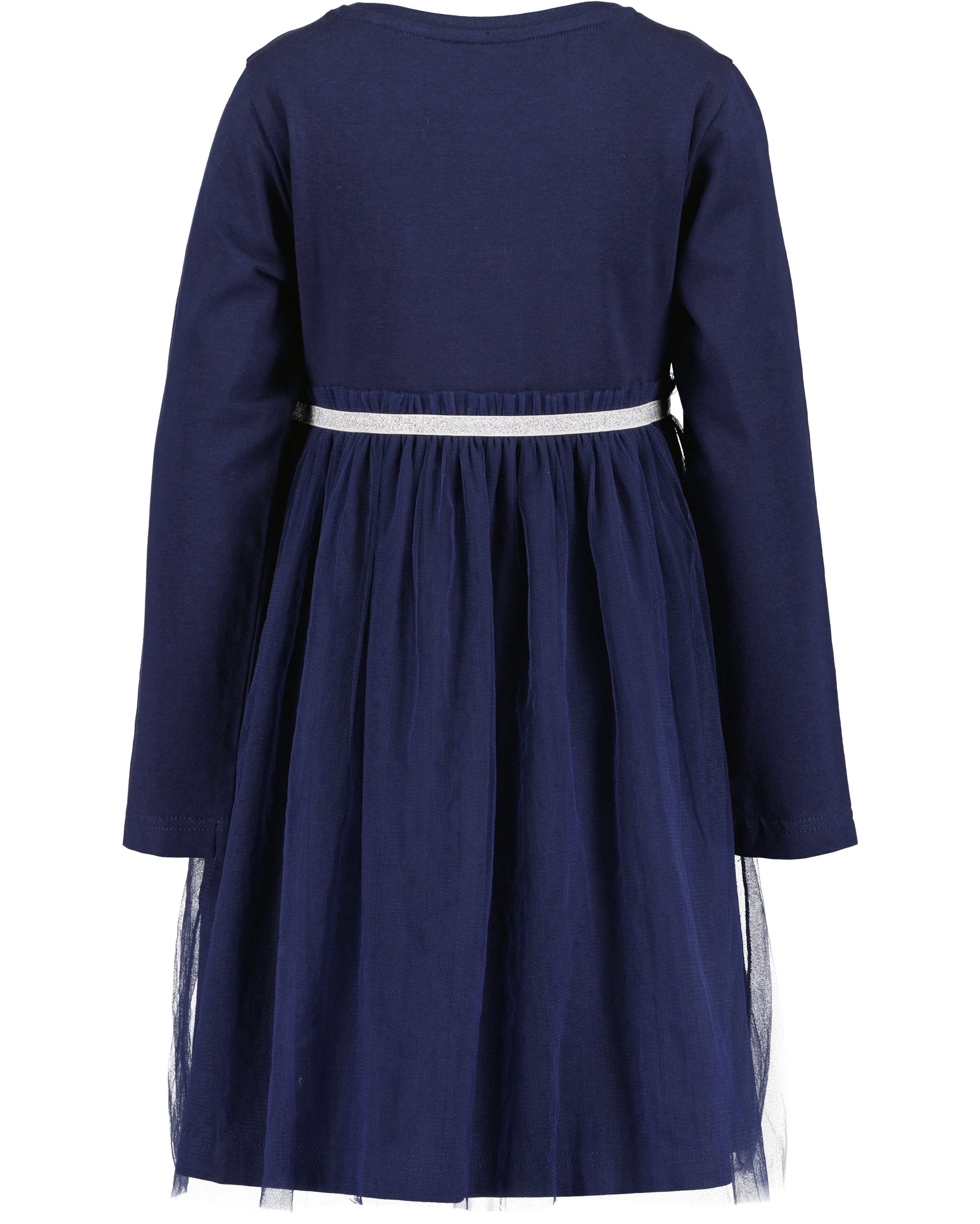 Blue Seven Jerseykleid mit aufgesetztem Tüllrock, Pailletten und Glitzerdetails
