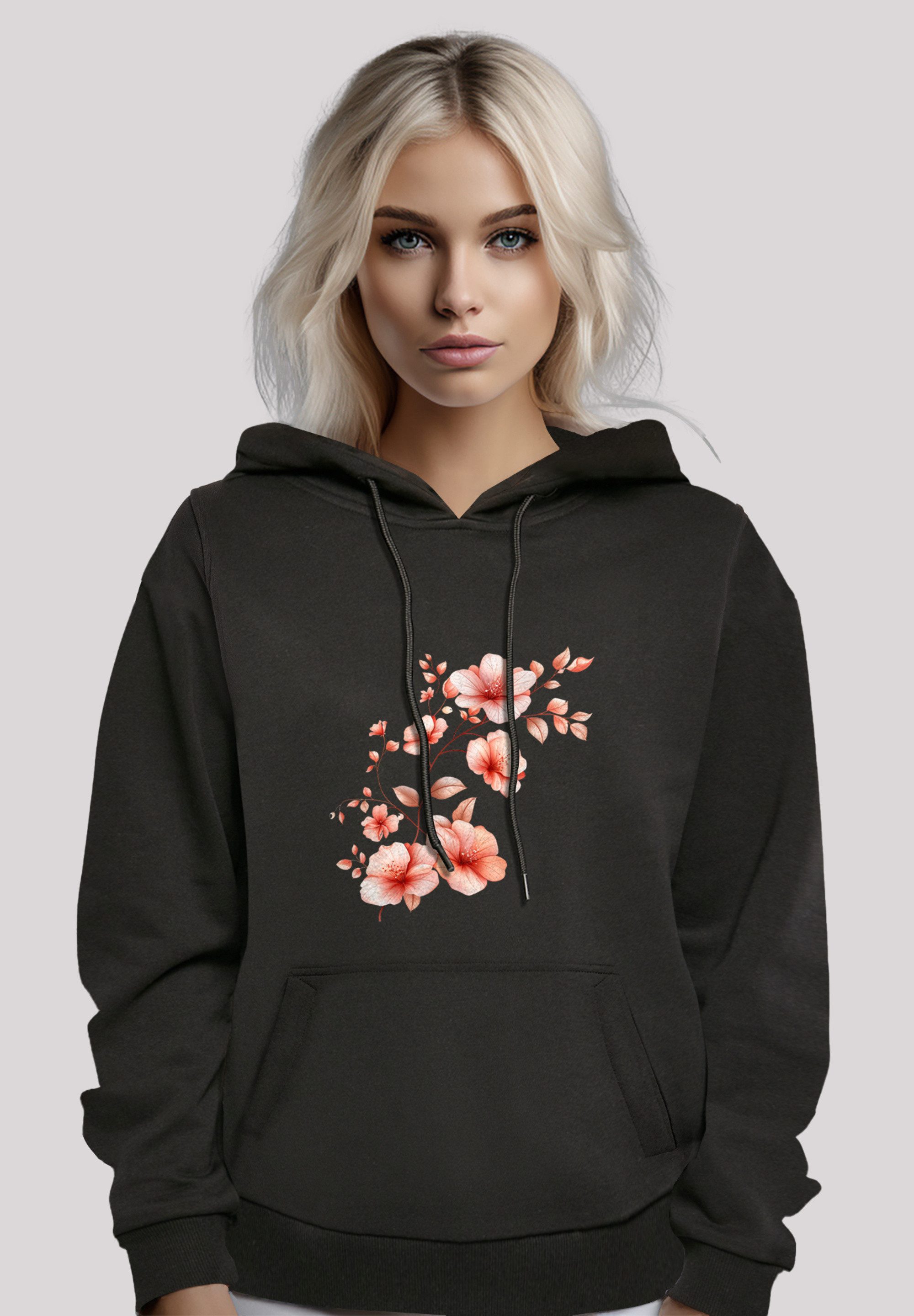 F4NT4STIC Kapuzenpullover Rosa Blumenzweig 3D Premium günstig online kaufen