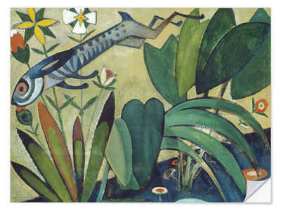 Posterlounge Wandfolie Amadeo de Souza-Cardoso, Der Sprung des Hasen, Malerei