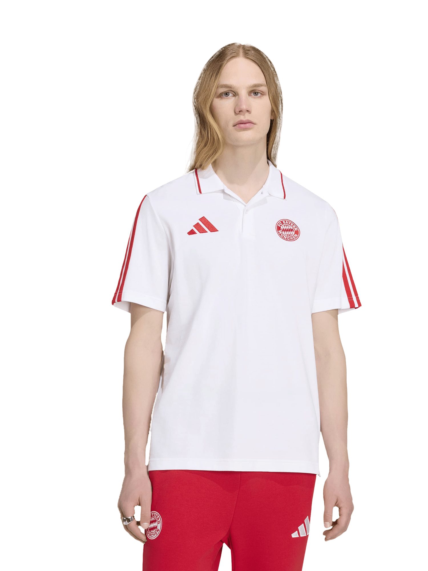 Poloshirt FC Bayern München, Poloshirt DNA, Herren, Weiß