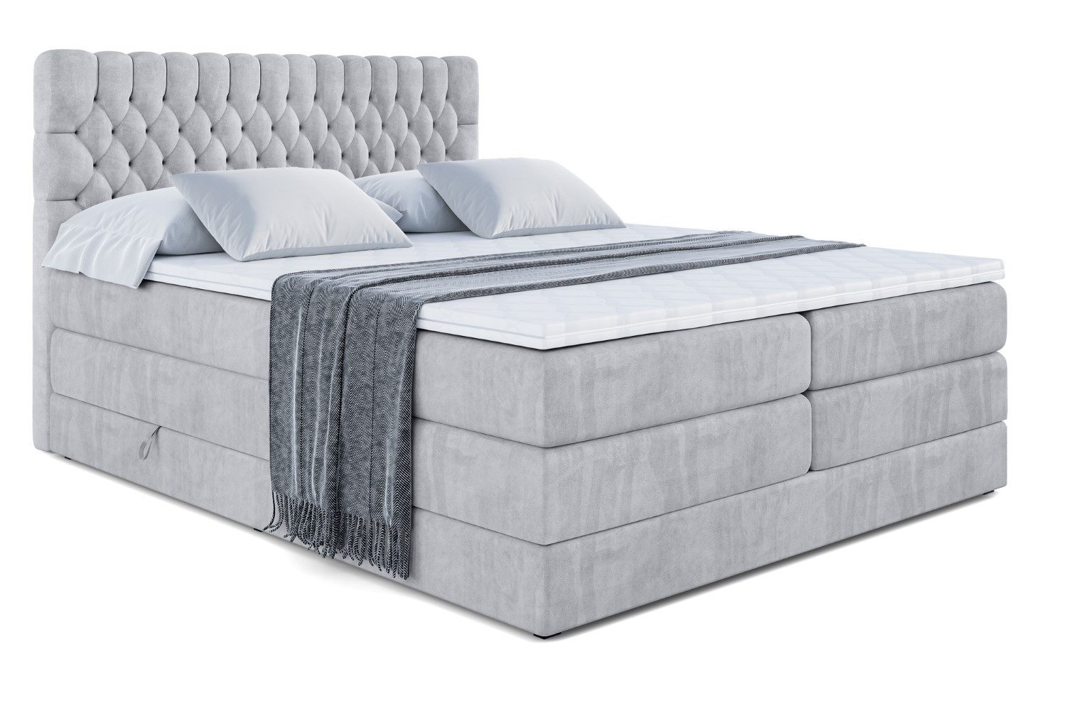 ALTDECOR Boxspringbett SERENE KING (Multipocket-Matratze H4, günstig online kaufen