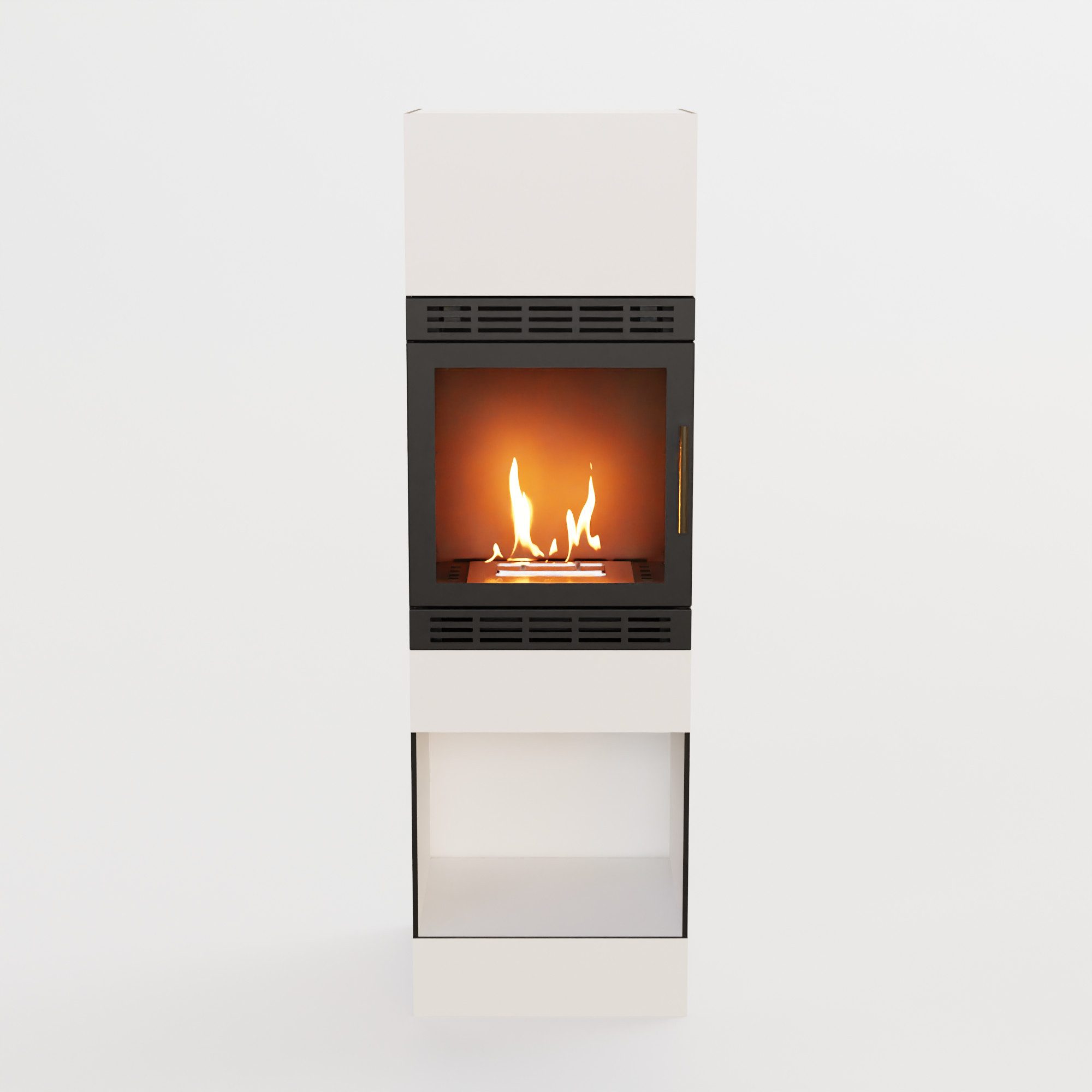 GLOW FIRE Echtfeuer-Dekokamin Lillesand Vision Outdoor Ethanolkamin, Kamin, 3h Brenndauer, Heizleistung bis 2KW