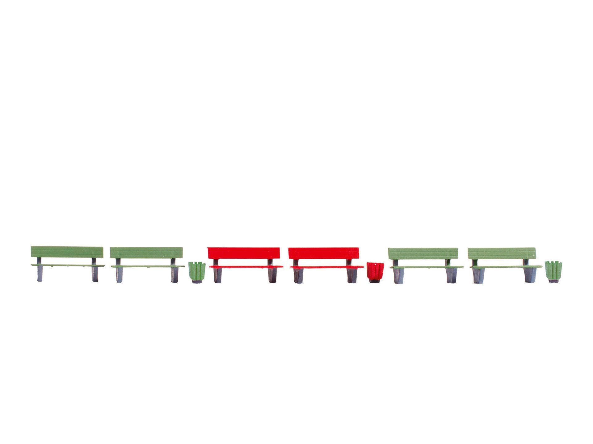 NOCH Modelleisenbahn-Gebäude NOCH, 35848, Bänke, Figuren, Modelleisenbahn