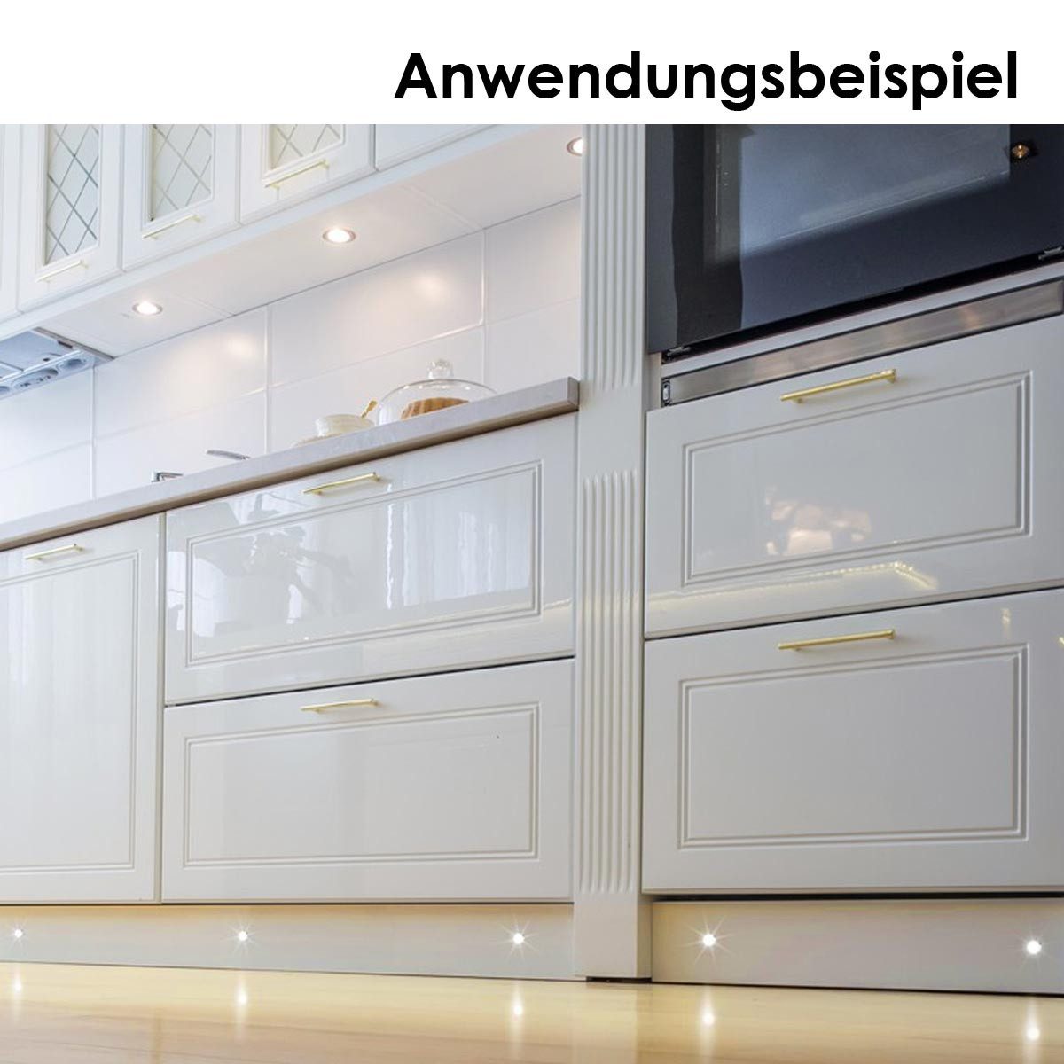 world-trading-net LED Deckenspot 6er Set LED Mini-Spot STAR Chrom, neutra, Netzteil, neutralweiß