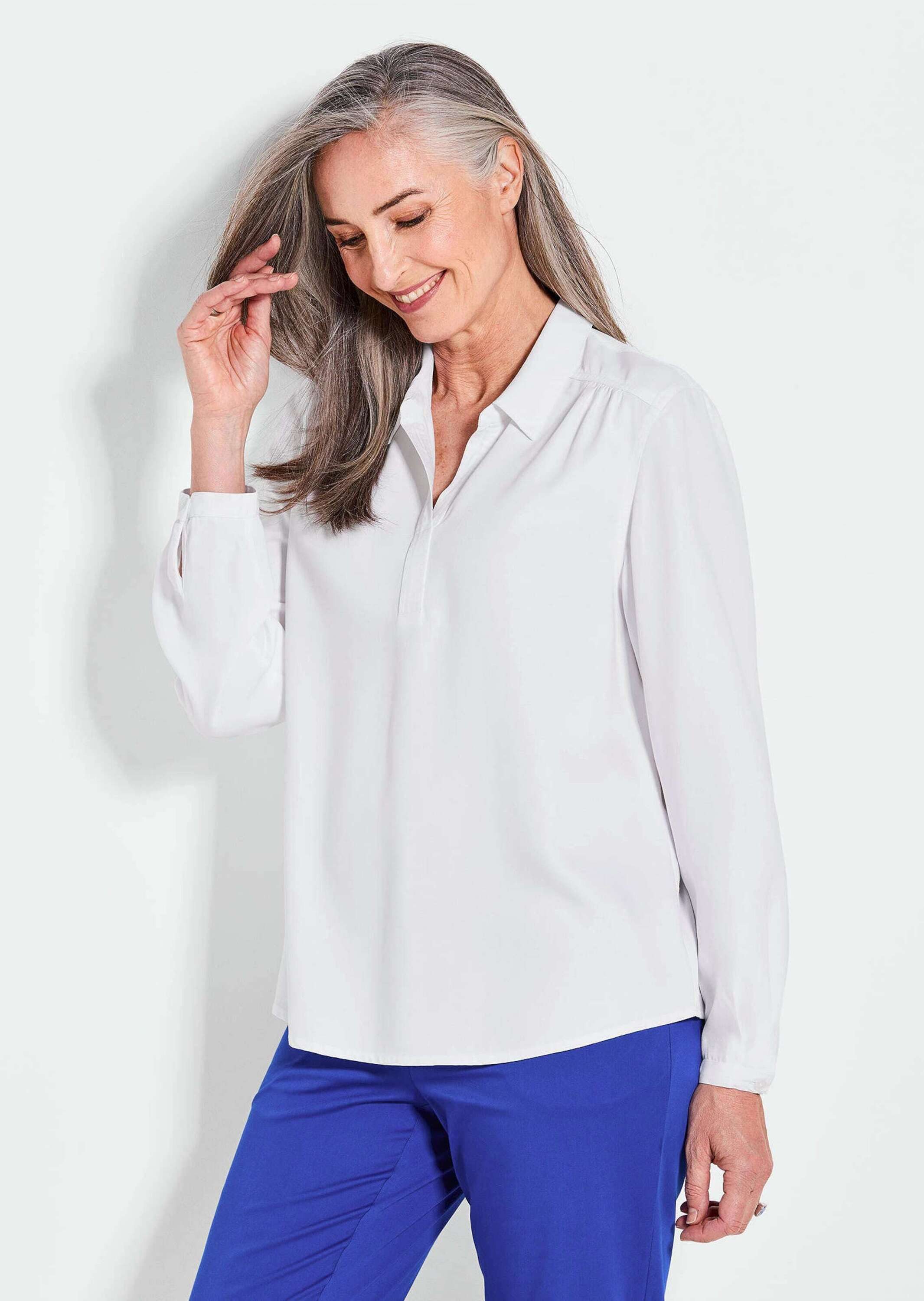 Hemdbluse Kurzgröße: Bluse