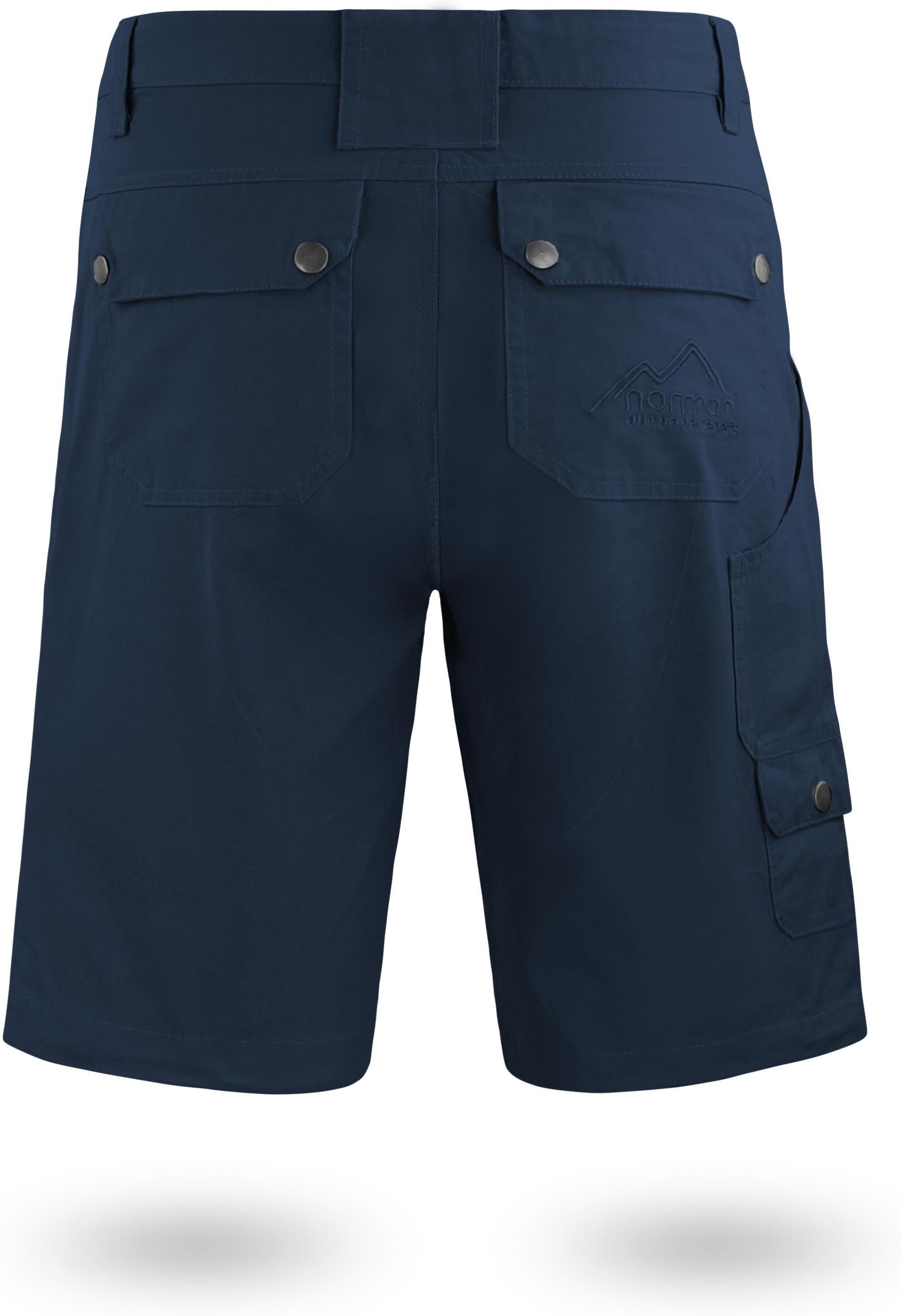 normani Bermudas Sommershorts Cargo-Shorts Taschen Mojave kurze Bio-Baumwolle mit Herren Shorts aus Arbeitsshorts Navy 100% diversen