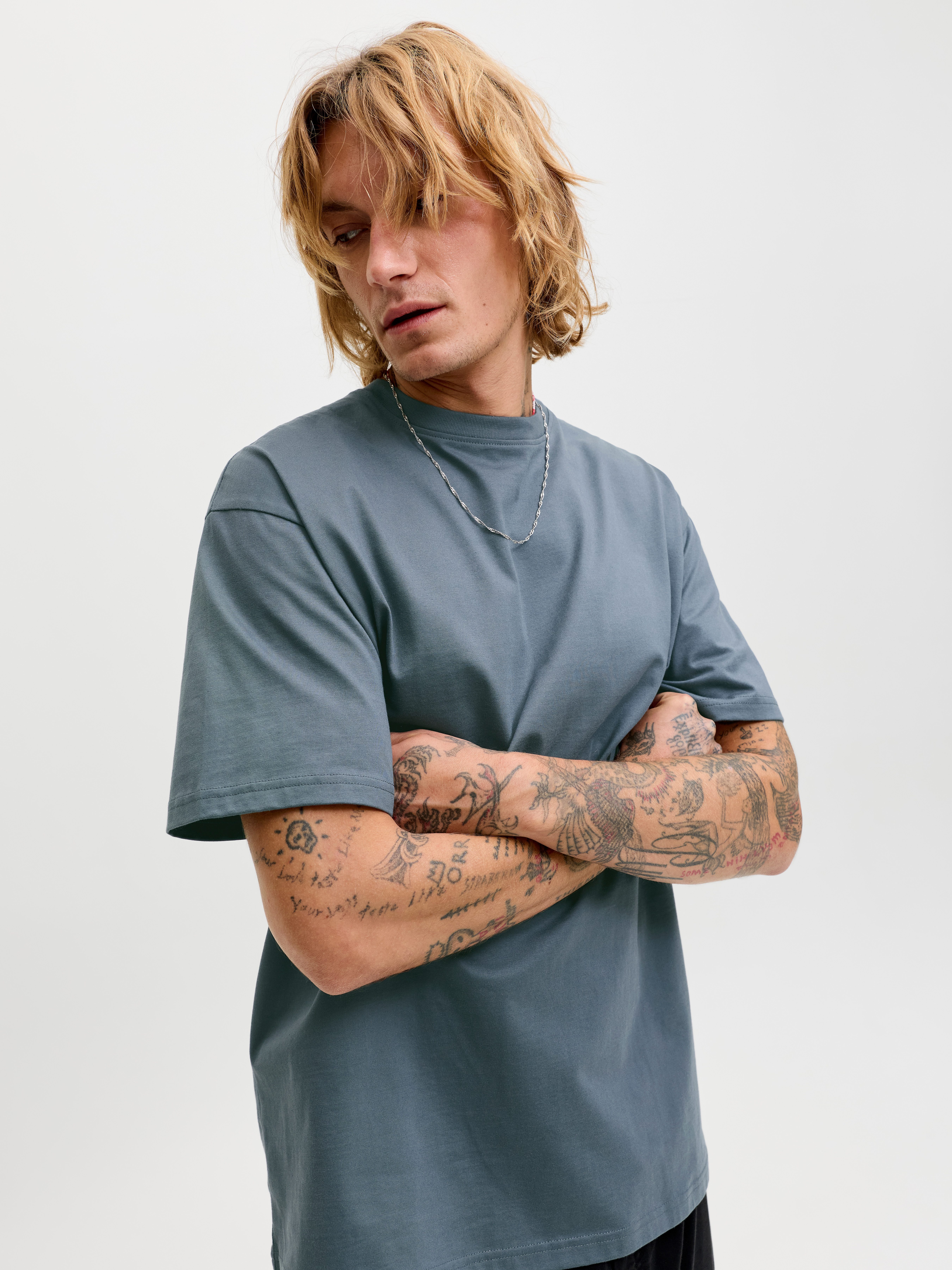 Jack & Jones Rundhalsshirt JJEORGANIC RELAXED TEE SS O-NECK NOOS Baumwolle, relaxed fit – Bild 2 von 5