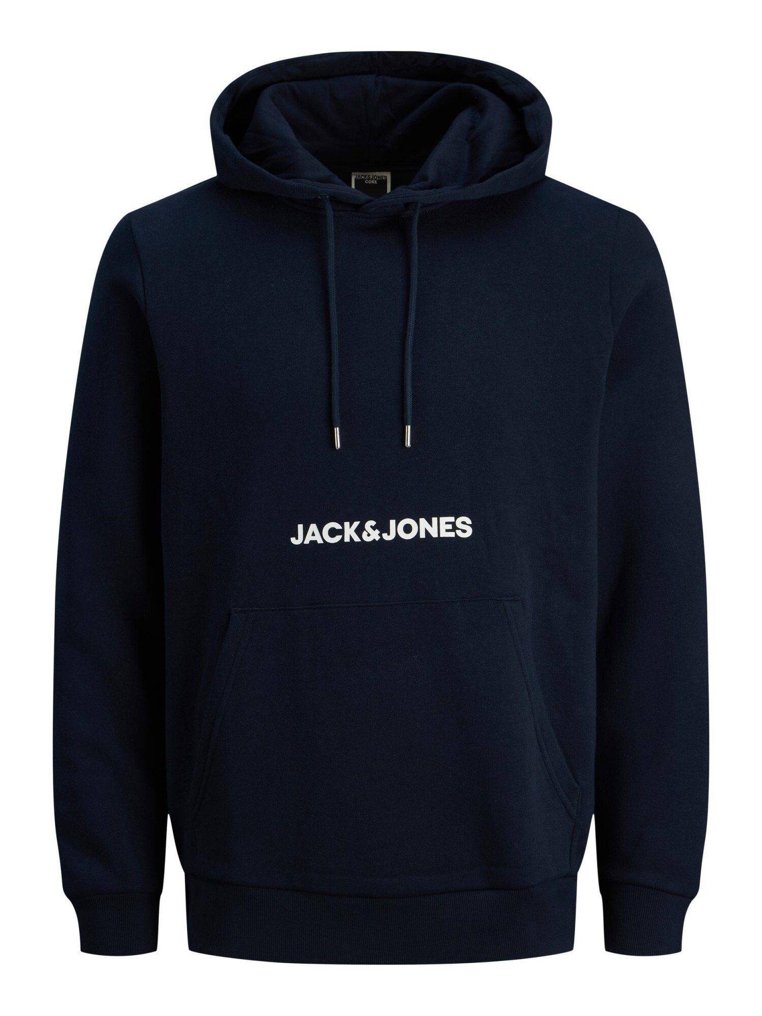 Jack Hoodie Jones & Langarmshirt You mit Kapuzensweatshirt dunkelblau Kapuze