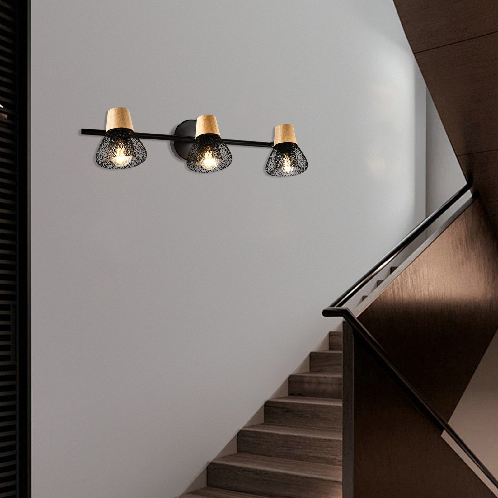 LQWELL Wandleuchte E14 Wandleuchte, LED Wandlampe günstig online kaufen