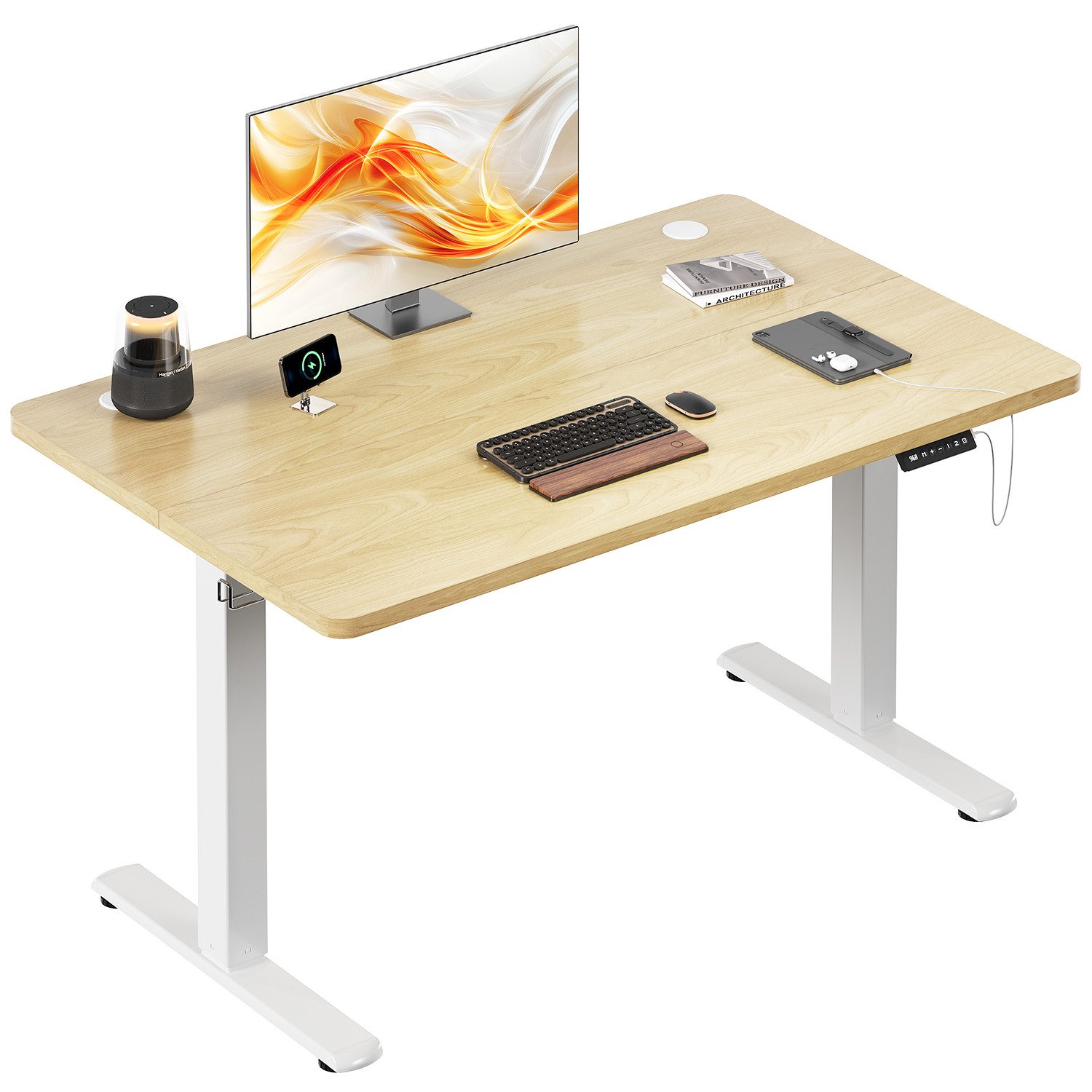 HOMALL Schreibtisch Höhenverstellbarer mit Gedächtnissteuerung, 100/110/120 günstig online kaufen