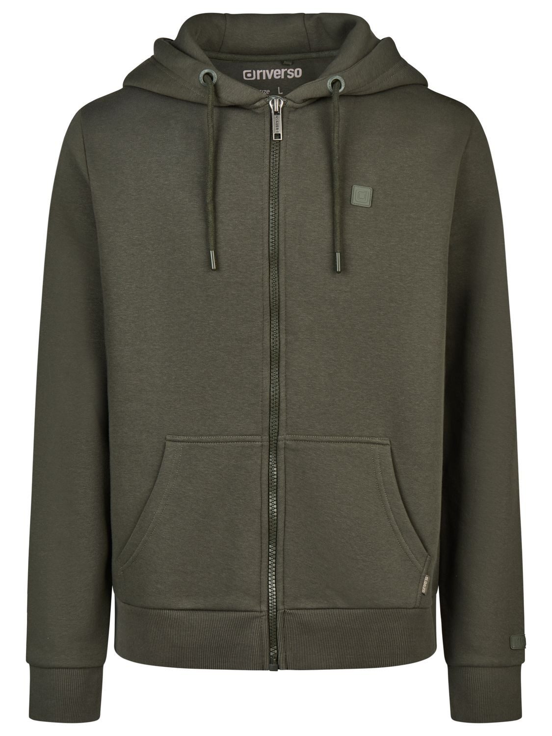 riverso Kapuzensweatjacke Herren Sweatjacke RIVBrad Regular Fit Hoodie mit Kängurutasche – Bild 3 von 4
