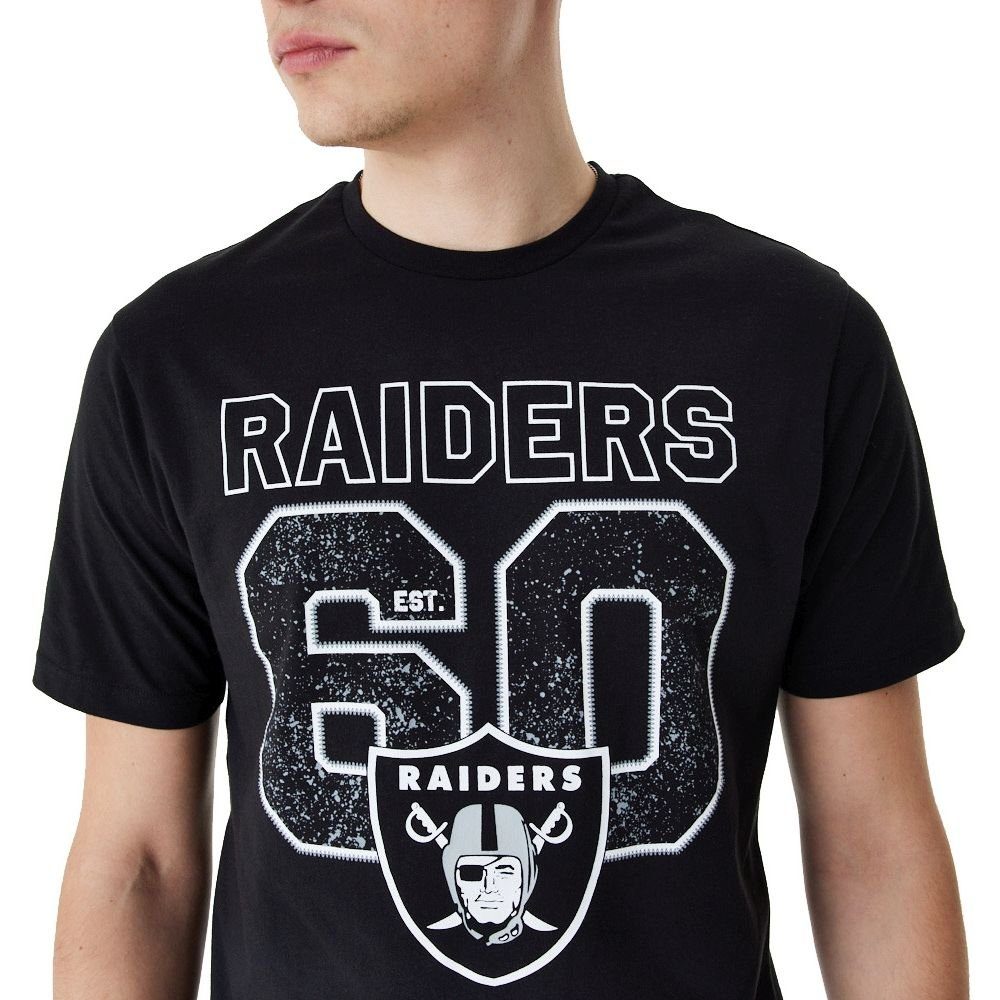 Print-Shirt Las DISTRESSED Vegas New Era Raiders NFL