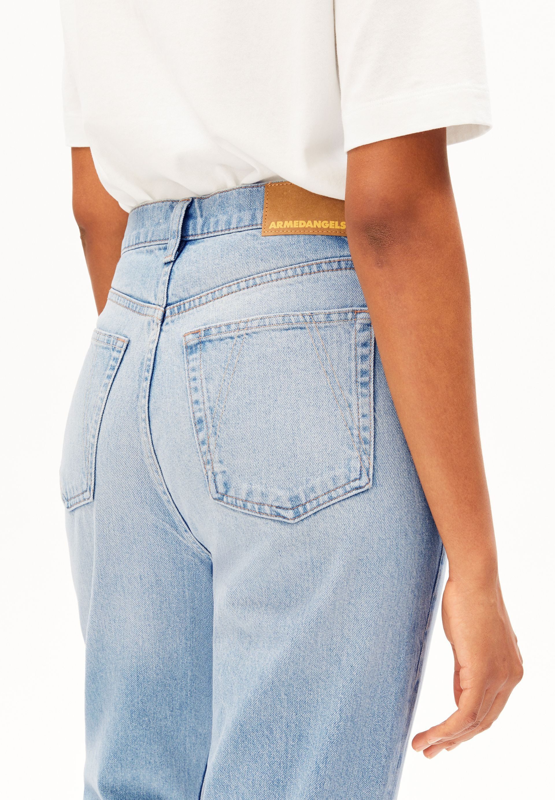 Armedangels Straight-Jeans AAIKALA (Non-Stretch, Regular Fit) High waist