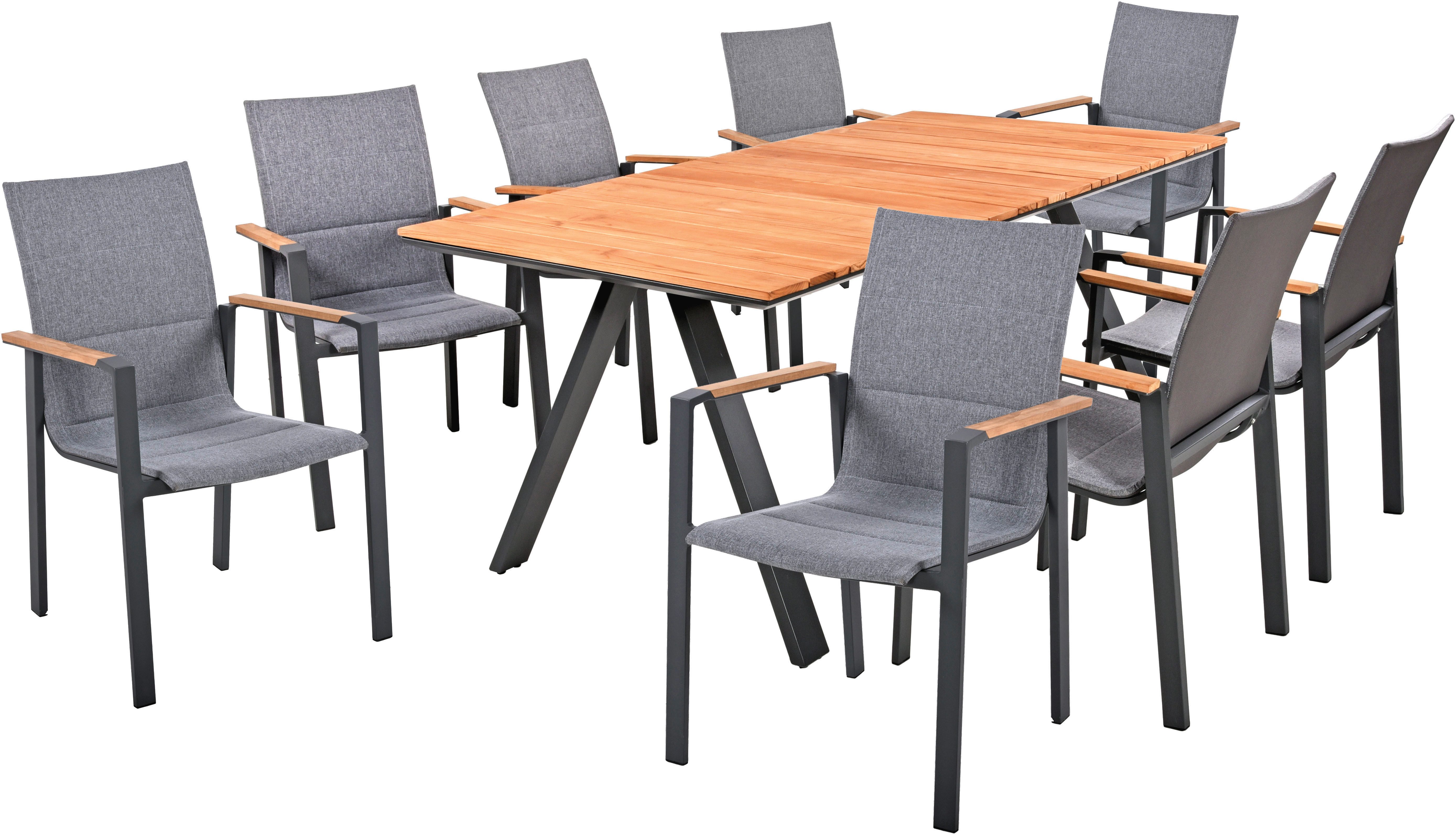 Garden Pleasure Garten-Essgruppe DAVINA Set 07, (9-tlg)