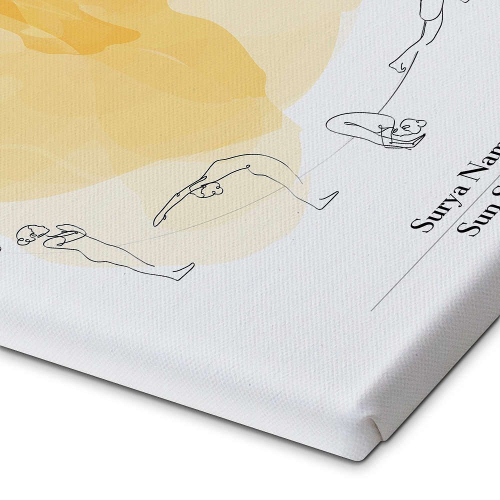 Posterlounge Wandbild Surya Namskar - Sonnengruß I, Yoga In Art, erhältlich als Poster, Leinwandbild, Wandsticker oder Acrylglasbild