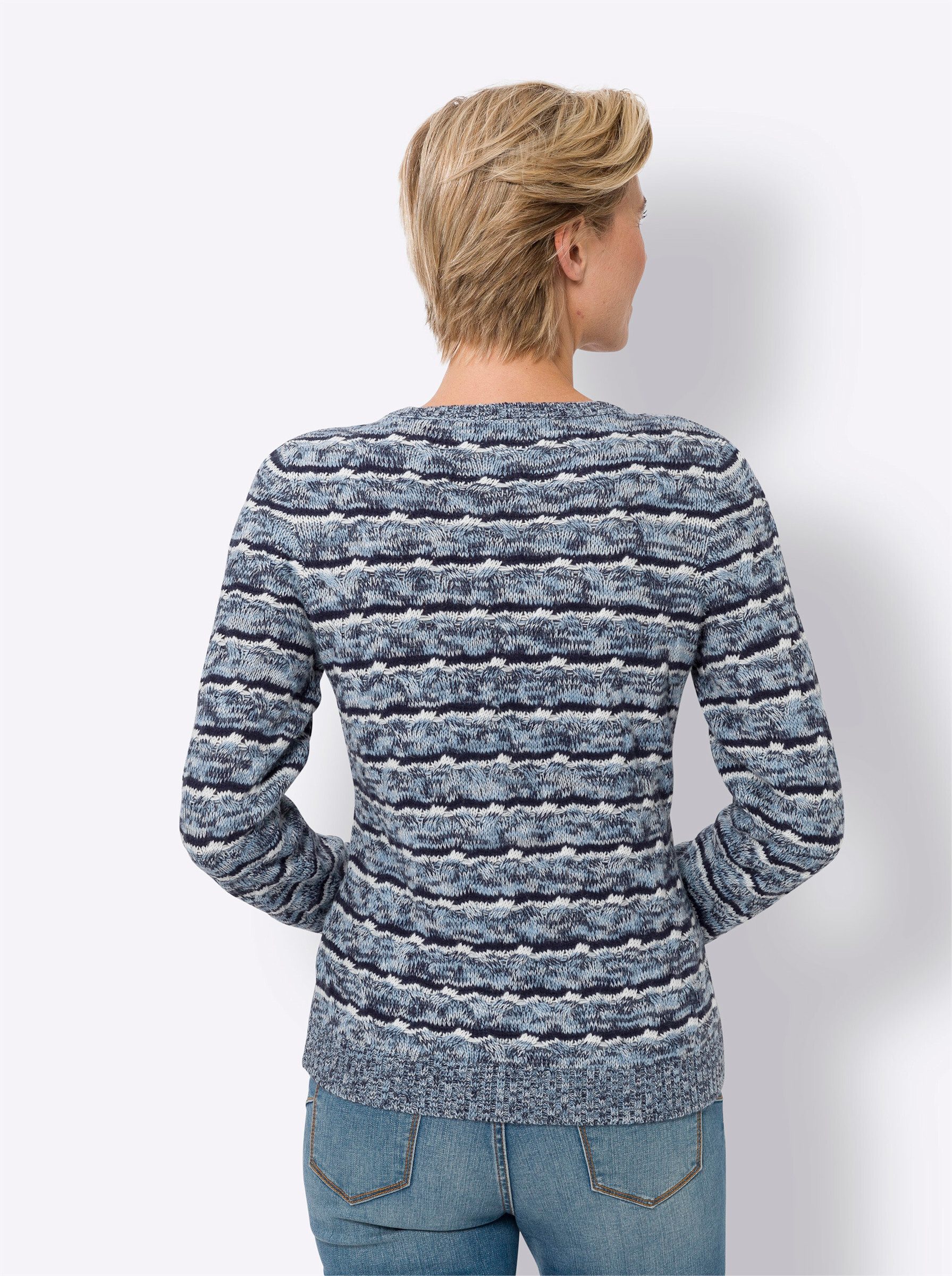 Sieh an! Strickpullover Langarm-Pullover günstig online kaufen