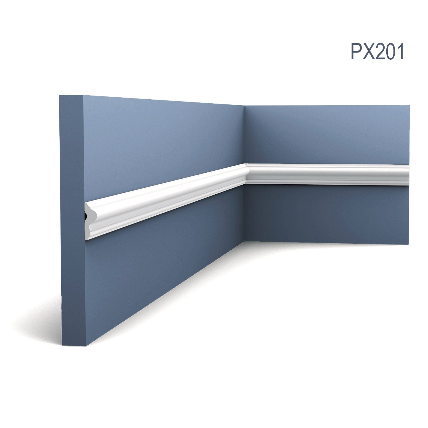 Orac Decor Zierleiste PX201, kleben, Duropolymer®, 1-St., Wandleiste Stuckleiste Profilleiste 2 Meter