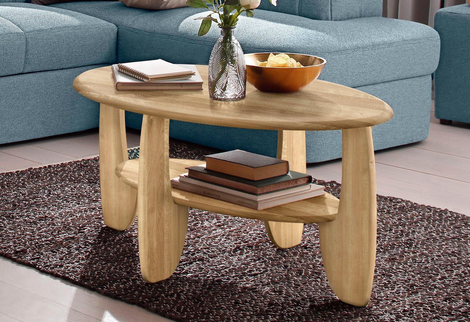 Home affaire Couchtisch, aus Massivholz Wildeiche günstig online kaufen