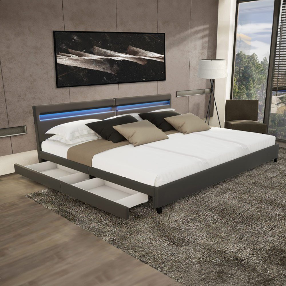 HOME DELUXE Bett LED Bett NUBE günstig online kaufen