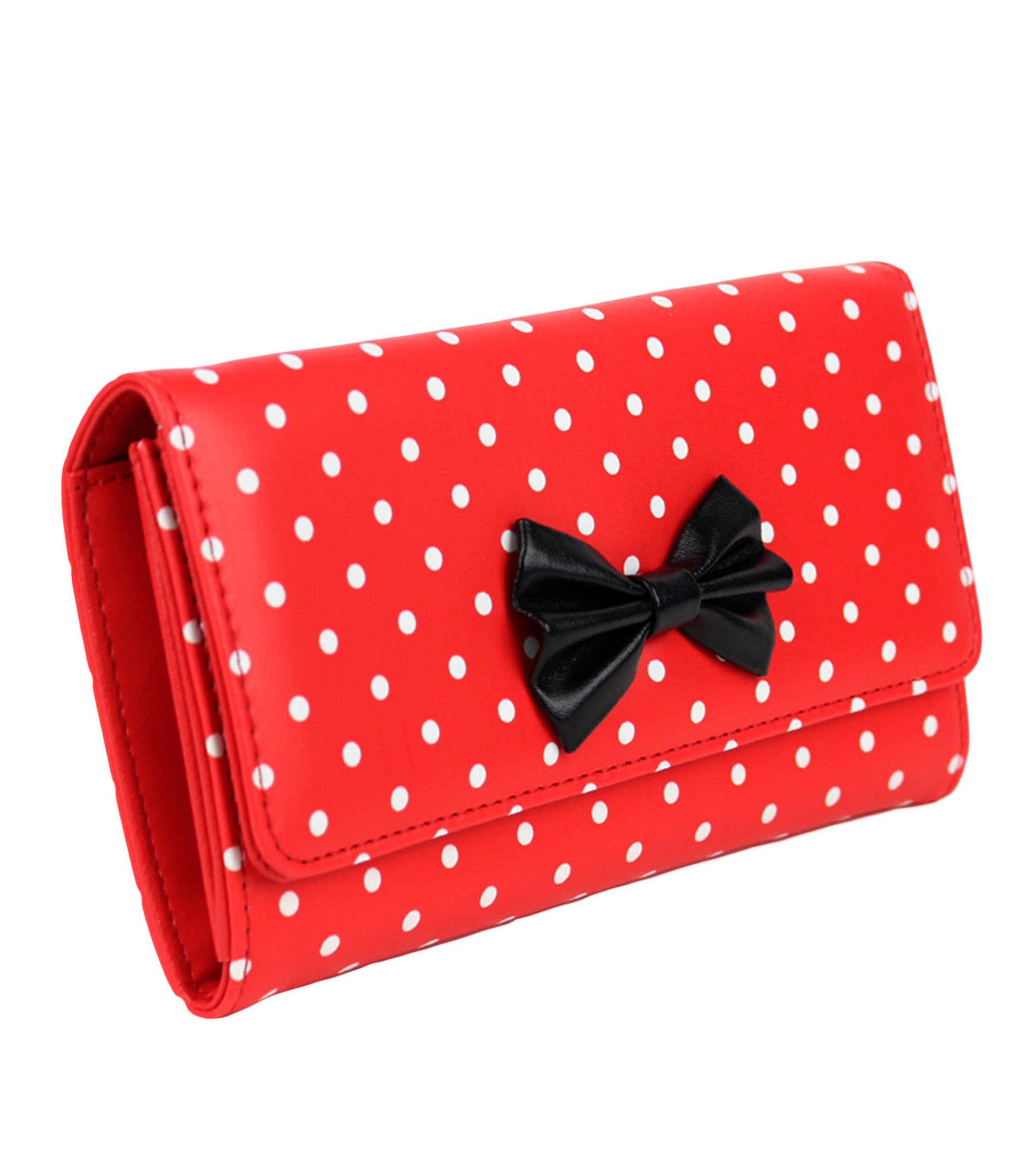Schompi Geldbörse XXL Vintage Geldbeutel Polka günstig online kaufen